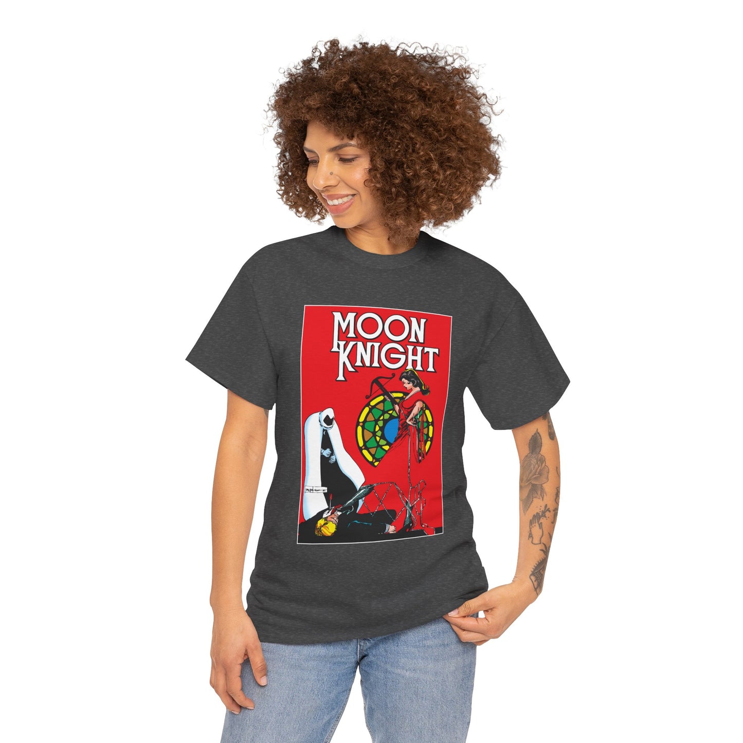 Moon Knight T-Shirt - Bill Sienkiewicz Art - Marc Spector - Marvel Comics - Khonshu