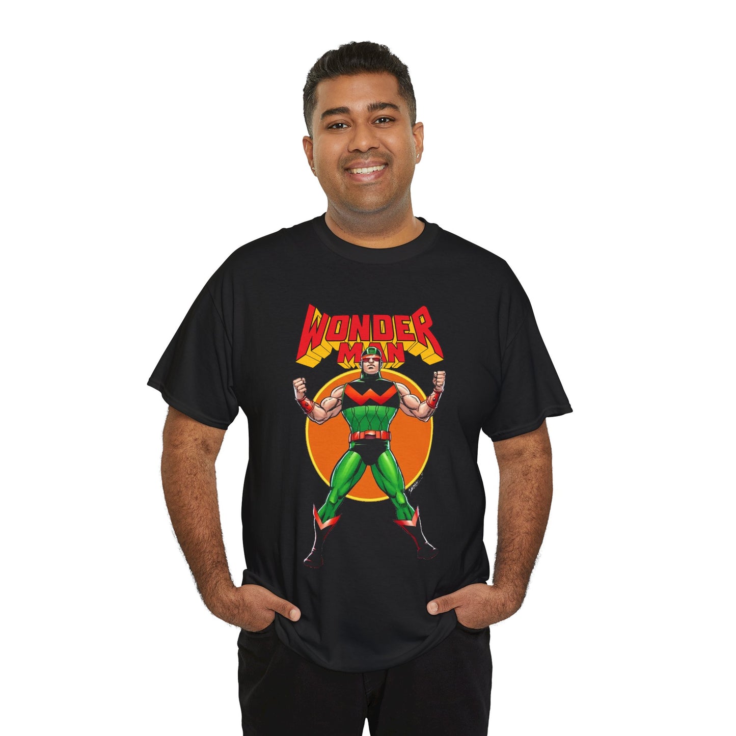 Wonder Man T-Shirt - Classic George Perez Art - Simon Williams, Avengers Member - Popular Marvel Comics Character