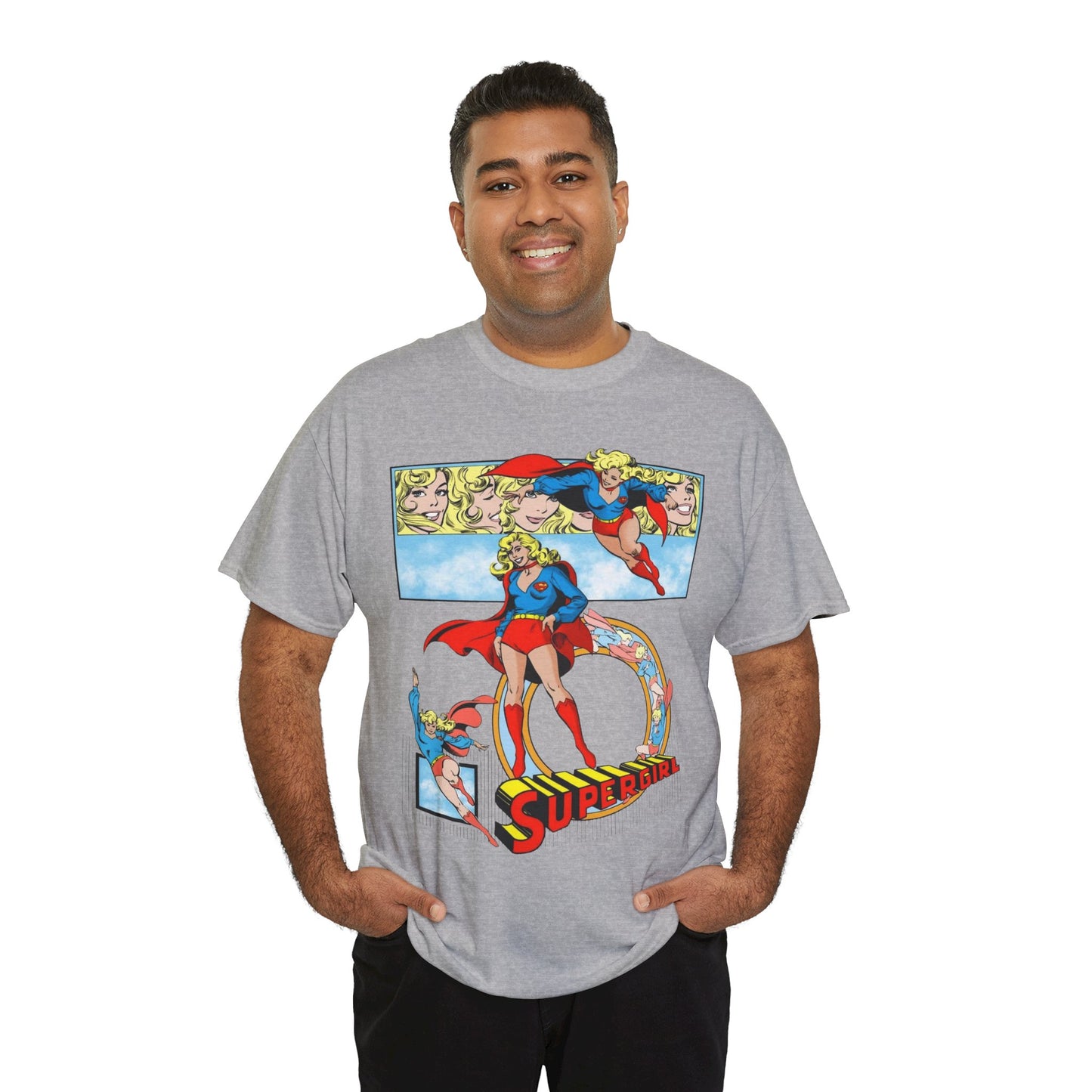 Supergirl T-Shirt - Krypton, Superman, Kara, Kandor - DC Comics - 1980s Art - Style Guide - Superman's Cousin