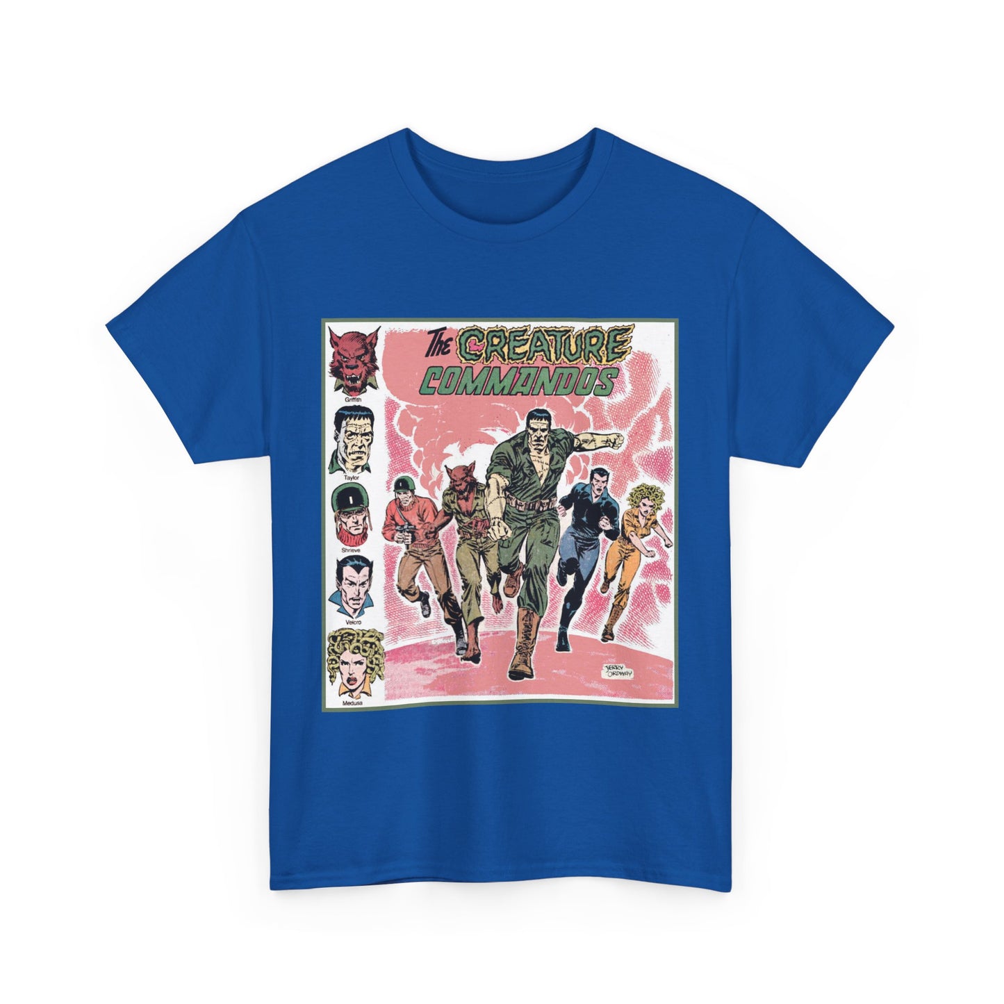 Creature Commandoes T-Shirt - Jerry Ordway Art - Medusa, Velcro, Shrieve - DC Comics Who's Who Art - Inspiration for James Gunn Series