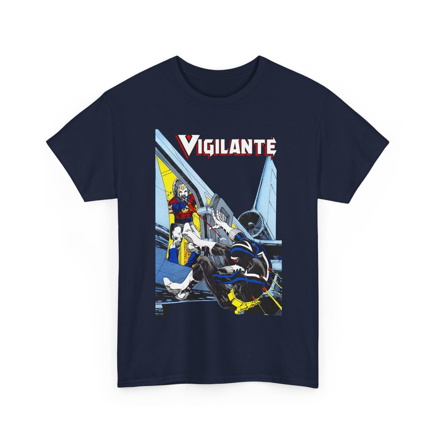 Vigilante Vs Peacemaker T-Shirt - Mike Grell Art - Adrian Chase - DC Comics