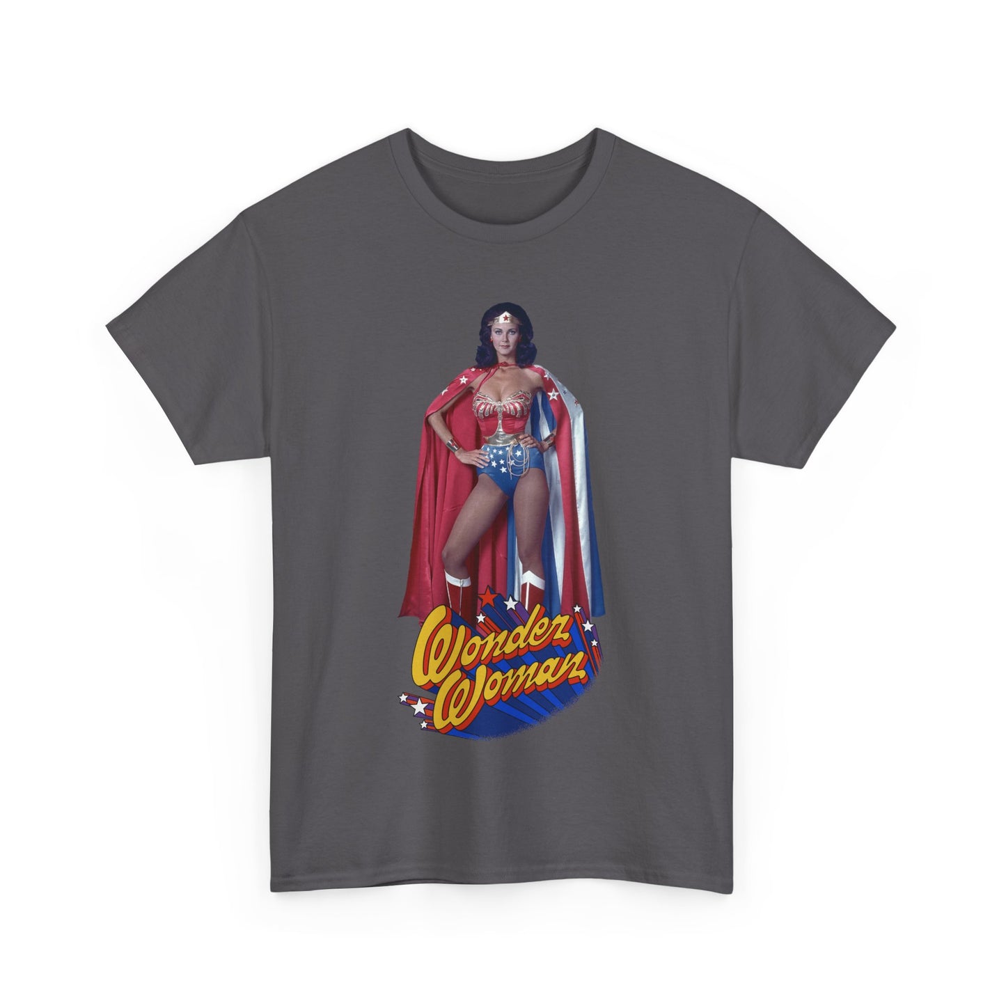 Wonder Woman T-Shirt - Lynda Carter - DC Comics - 1970s CBS TV Show - Amazons from Paradise Island