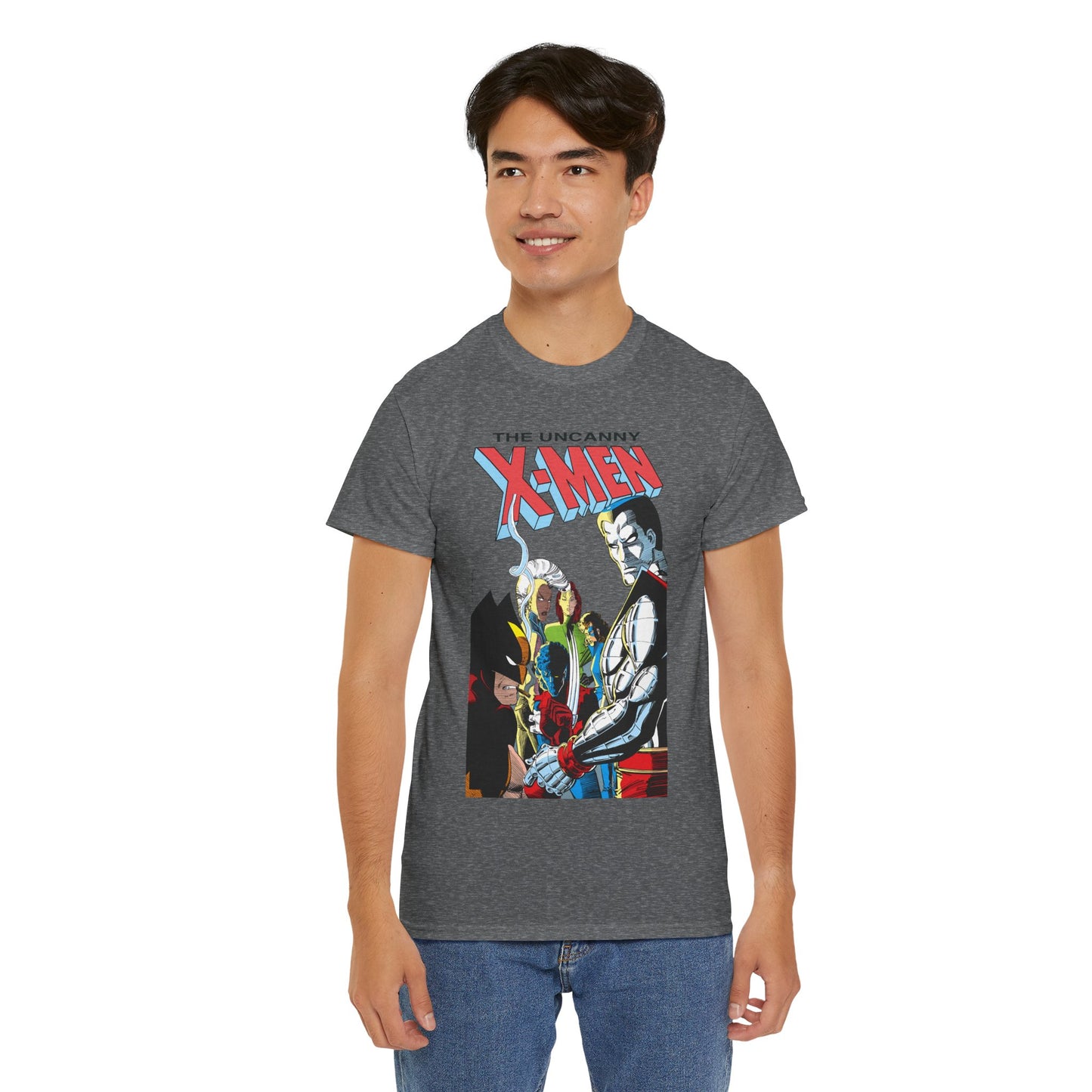 Uncanny X-Men T-Shirt - John Romita Jr Art - Storm, Wolverine, Rogue, Nightcrawler, Colossus, Shadowcat - Mutant Massacre - Marvel Comics