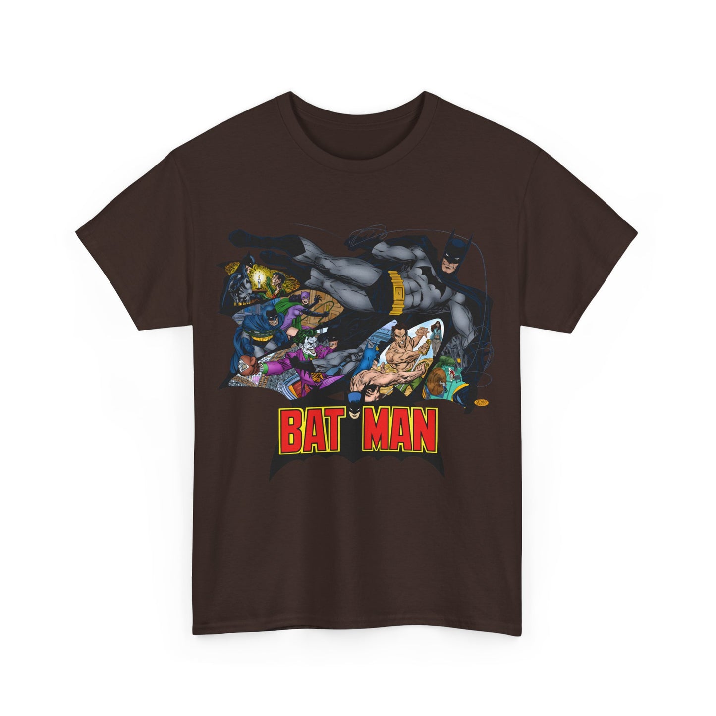 Batman T-Shirt - John Byrne Art - Joker, Catwoman, Ra's al Ghul, Talia - DC Comics - The Batcave