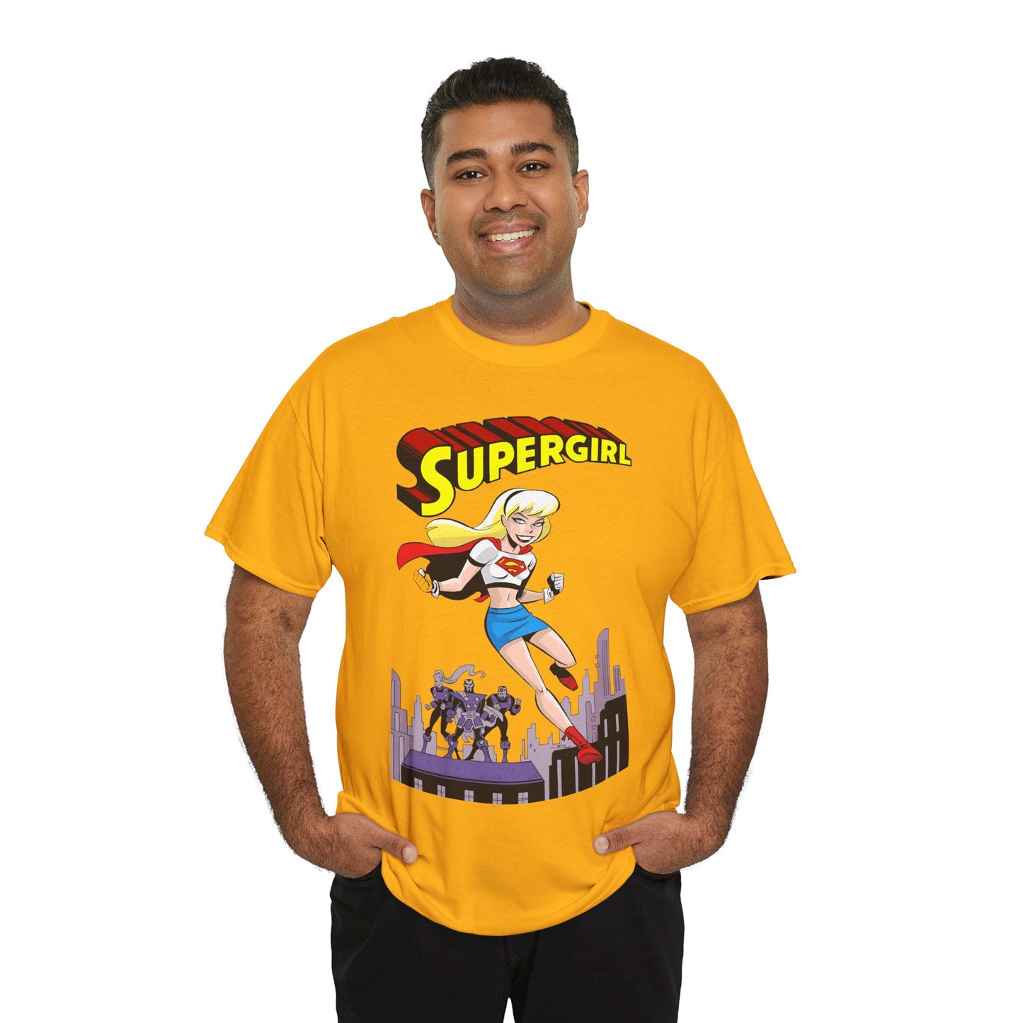 Supergirl T-Shirt - Bruce Timm Art - DC Comics Animated Series 1990s - Kara, Superman's Cousin