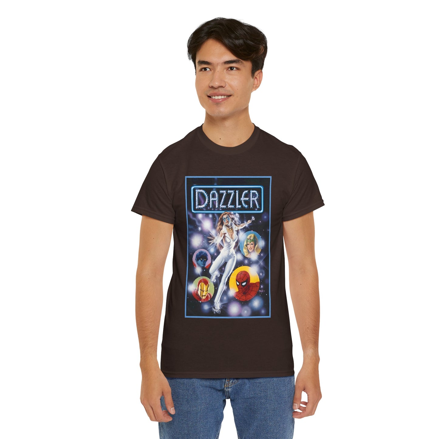 Dazzler T-Shirt - Bob Larkin Art - X-Men Connection - Alison Blaire - Mutant Pop Star - Marvel Comics