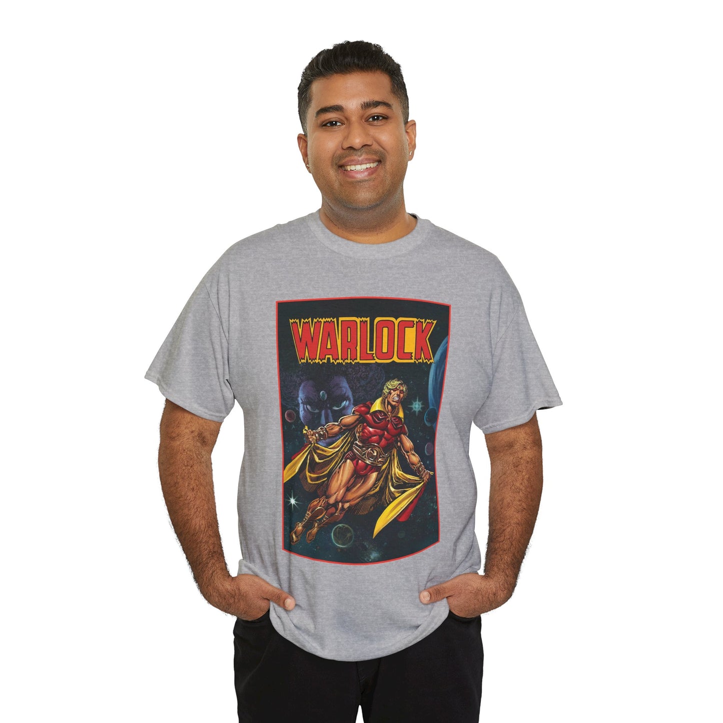 Warlock T-Shirt - Jim Starlin Art - Marvel Comics - Cosmic Superhero - The Enclave - Him