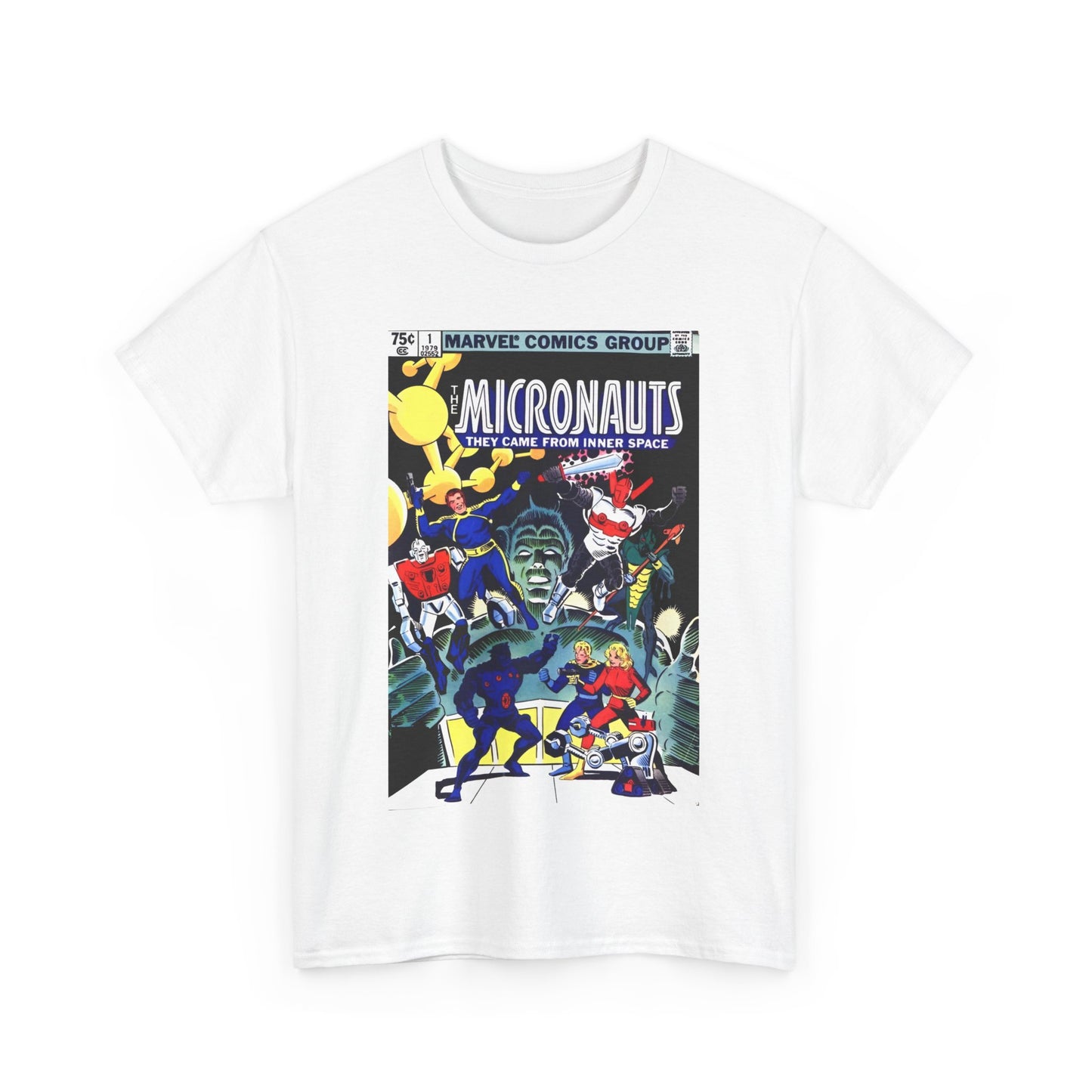 Micronauts T-Shirt - Annual #1 Cover Art - Marvel Comics - Arcturus Rann, Biotron, Marionette, Microtron, Bug, Acroyear