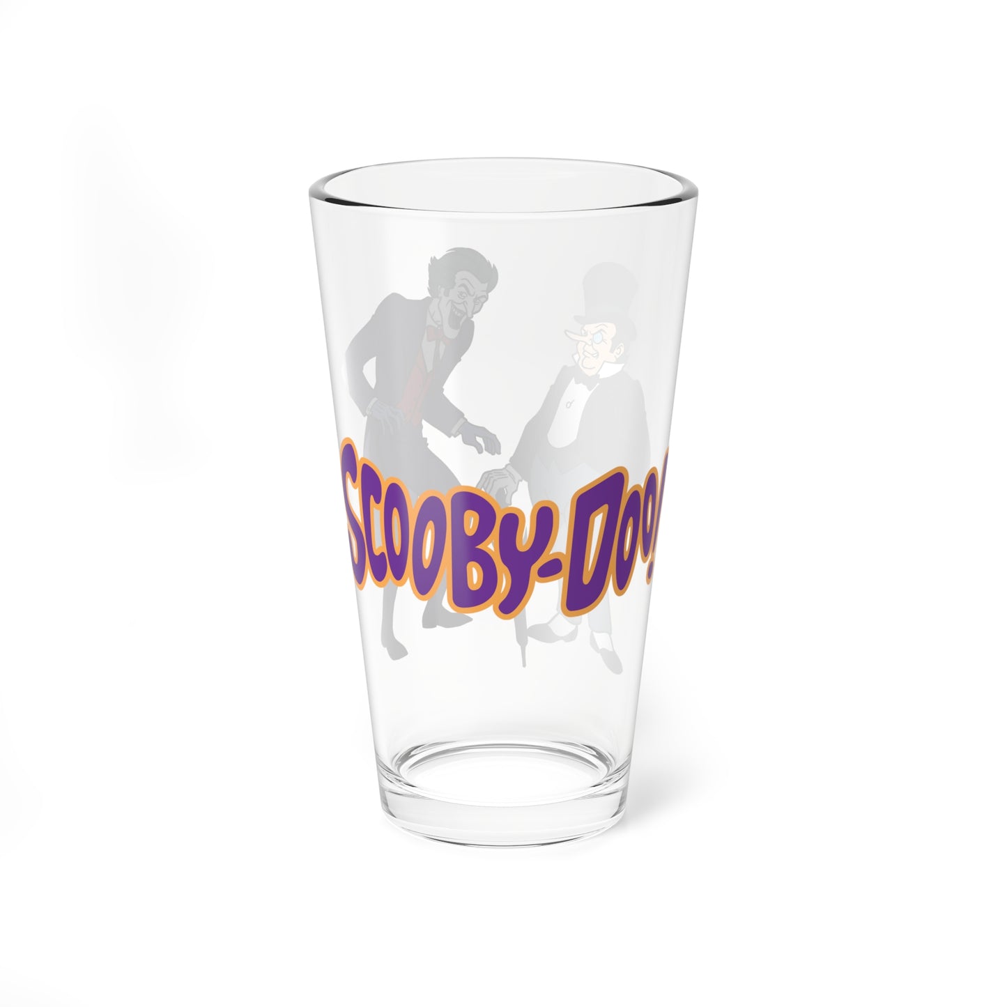 Joker & Penguin Pint Glass, 16oz - New Scooby Doo Movies (1972) - Retro Hanna-Barbera Cartoon - Mystery Inc