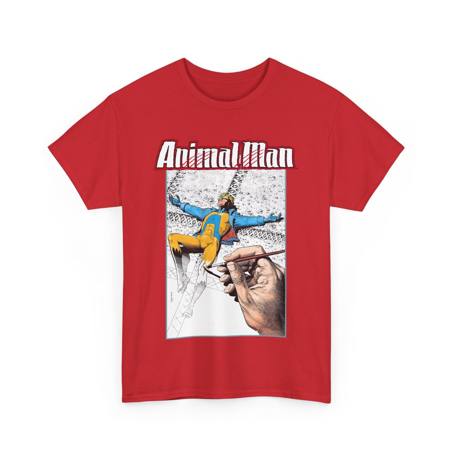 Animal Man T-Shirt - Brian Bolland Art - Buddy Baker - DC Comics, Vertigo Comics 1980s Series - Grant Morrison Stories
