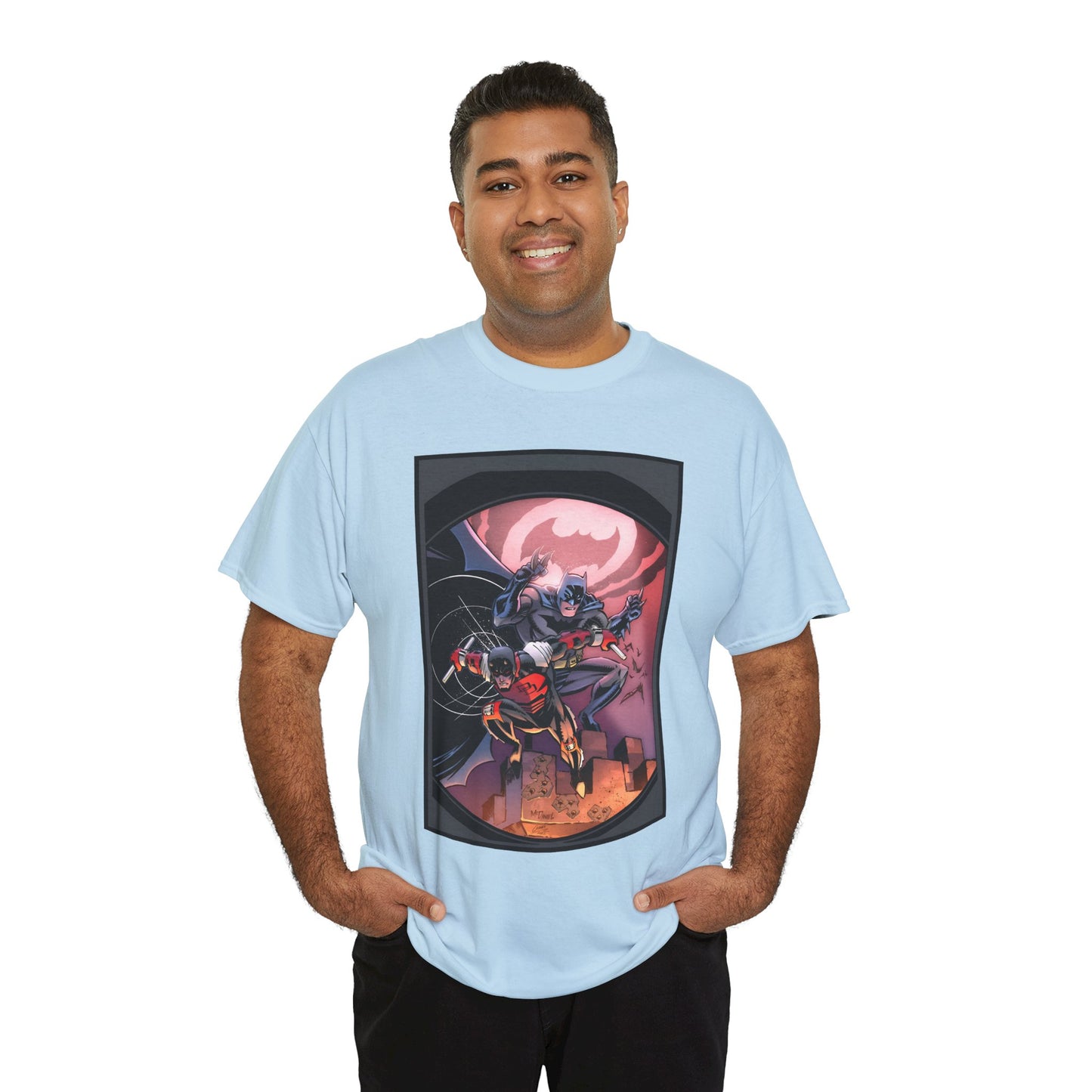 Batman & Daredevil T-Shirt - Scott McDaniel Art - DC Comics & Marvel Comics