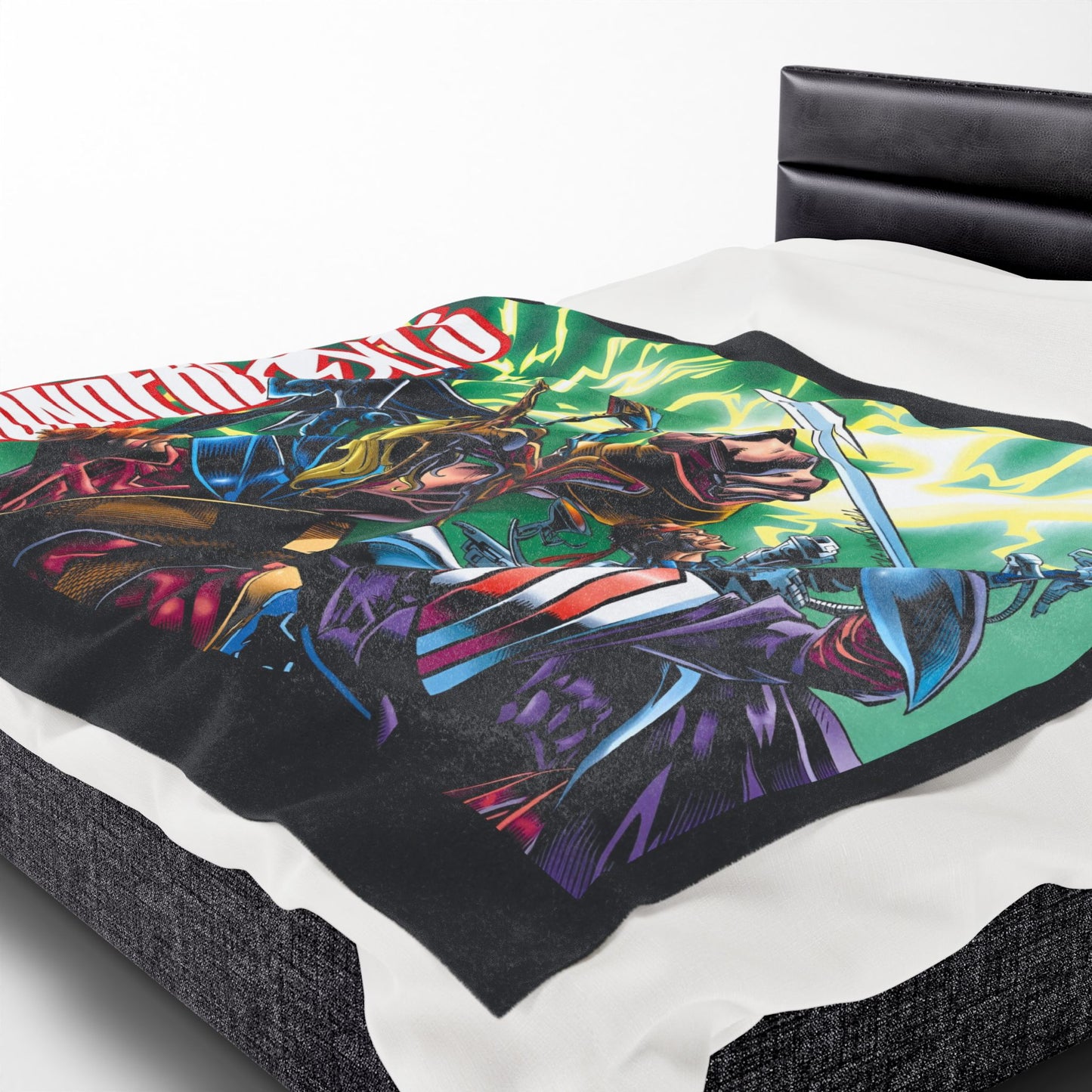 Thunderbolts Velveteen Plush Blanket 60x80" - Citizen V, MACH-1, Techno, Atlas, Songbird - Mark Bagley Art - Avengers Link - Marvel Comics