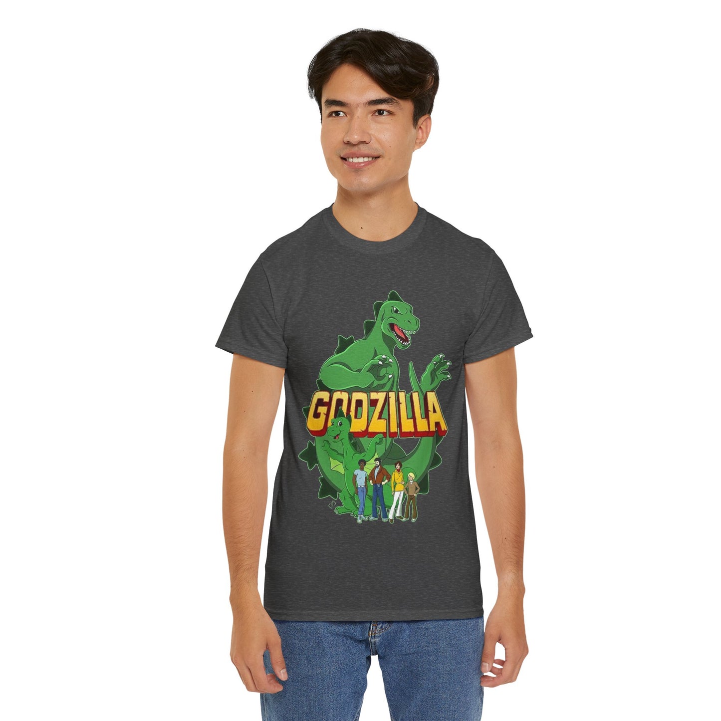 Godzilla T-Shirt - Popular 1970s Hanna-Barbera Cartoon - Godzooky - Retro 70s Animation - Toho - King of the Monsters
