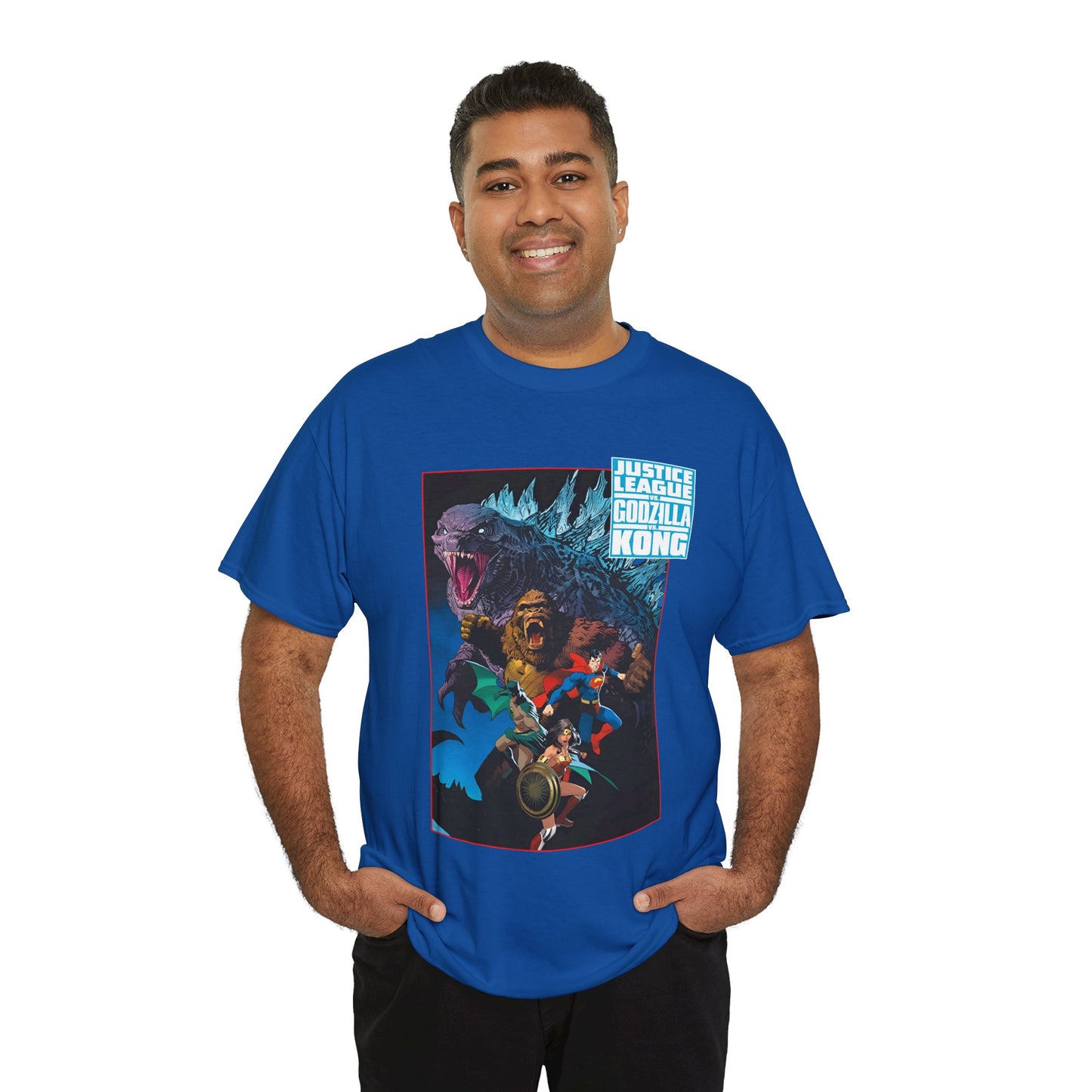 Justice League Vs Godzilla Vs Kong T-Shirt - Dan Mora Art - Wonder Woman, Superman, Batman - DC Comics