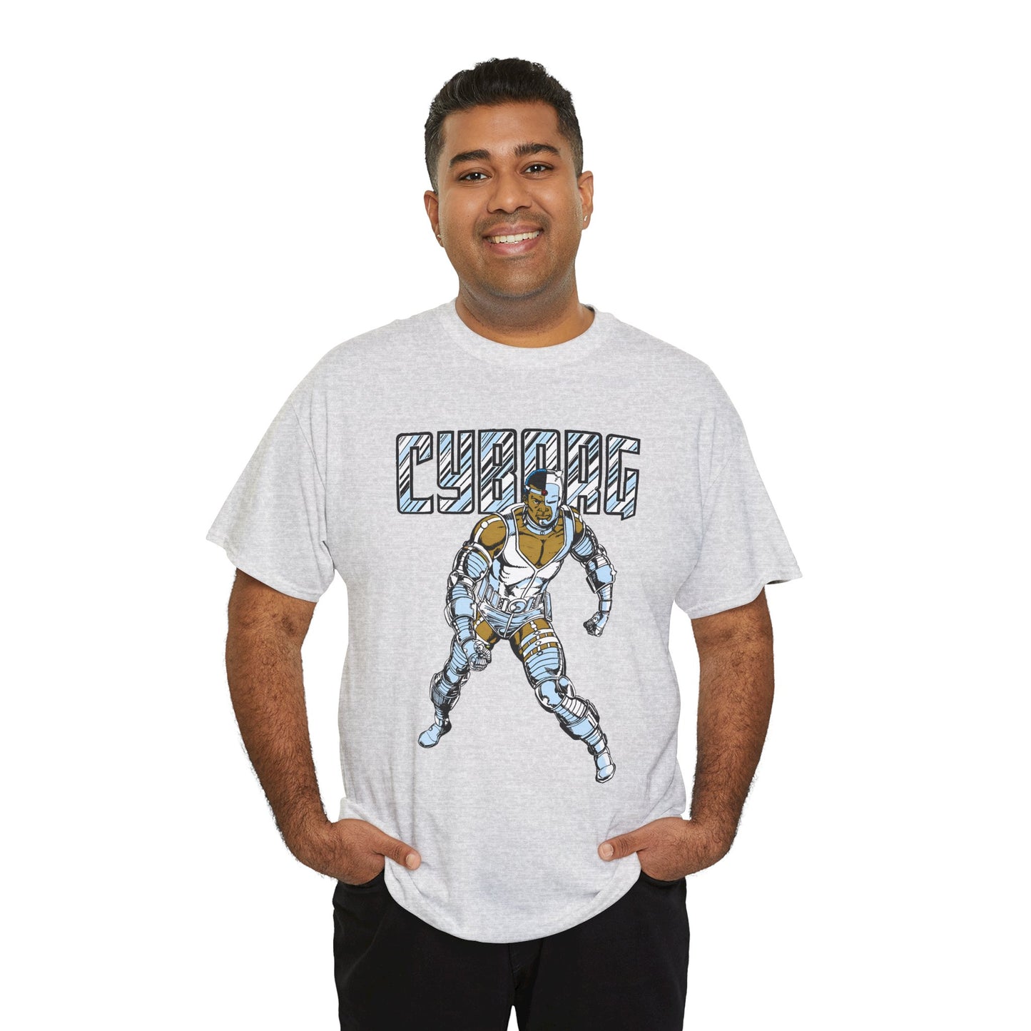 Cyborg T-Shirt - George Perez Art - New Teen Titans, Justice League - Victor Stone - DC Comics