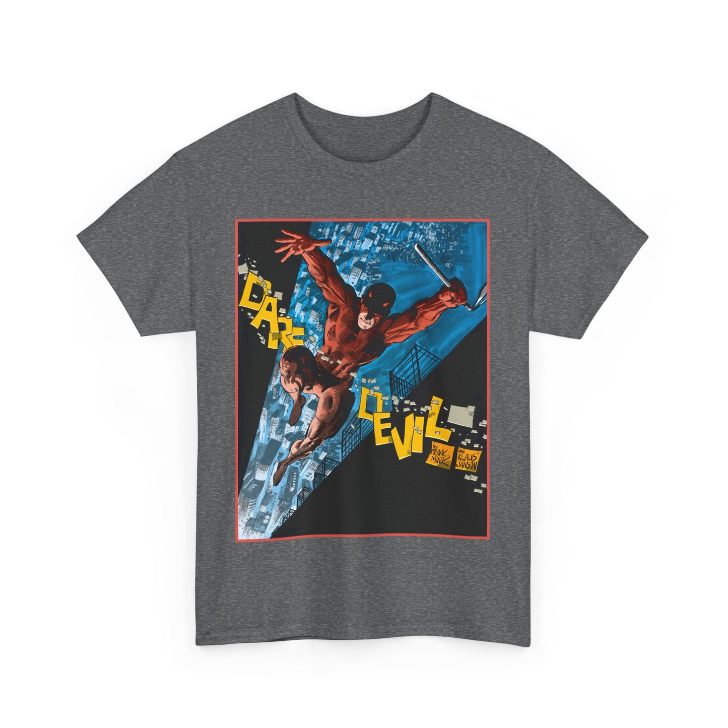 Daredevil T-Shirt - Frank Miller & Klaus Janson Art - The Man With No Fear - Hell's Kitchen - Marvel Comics