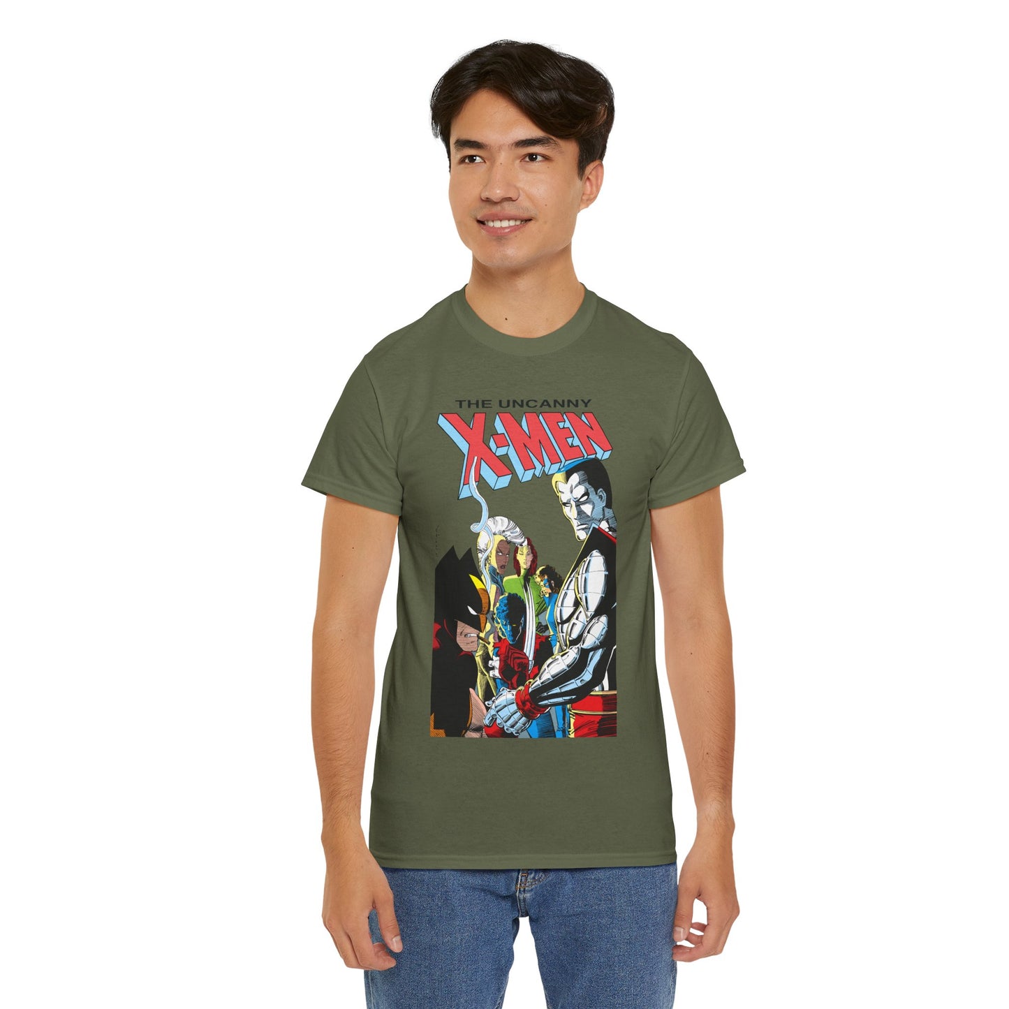 Uncanny X-Men T-Shirt - John Romita Jr Art - Storm, Wolverine, Rogue, Nightcrawler, Colossus, Shadowcat - Mutant Massacre - Marvel Comics