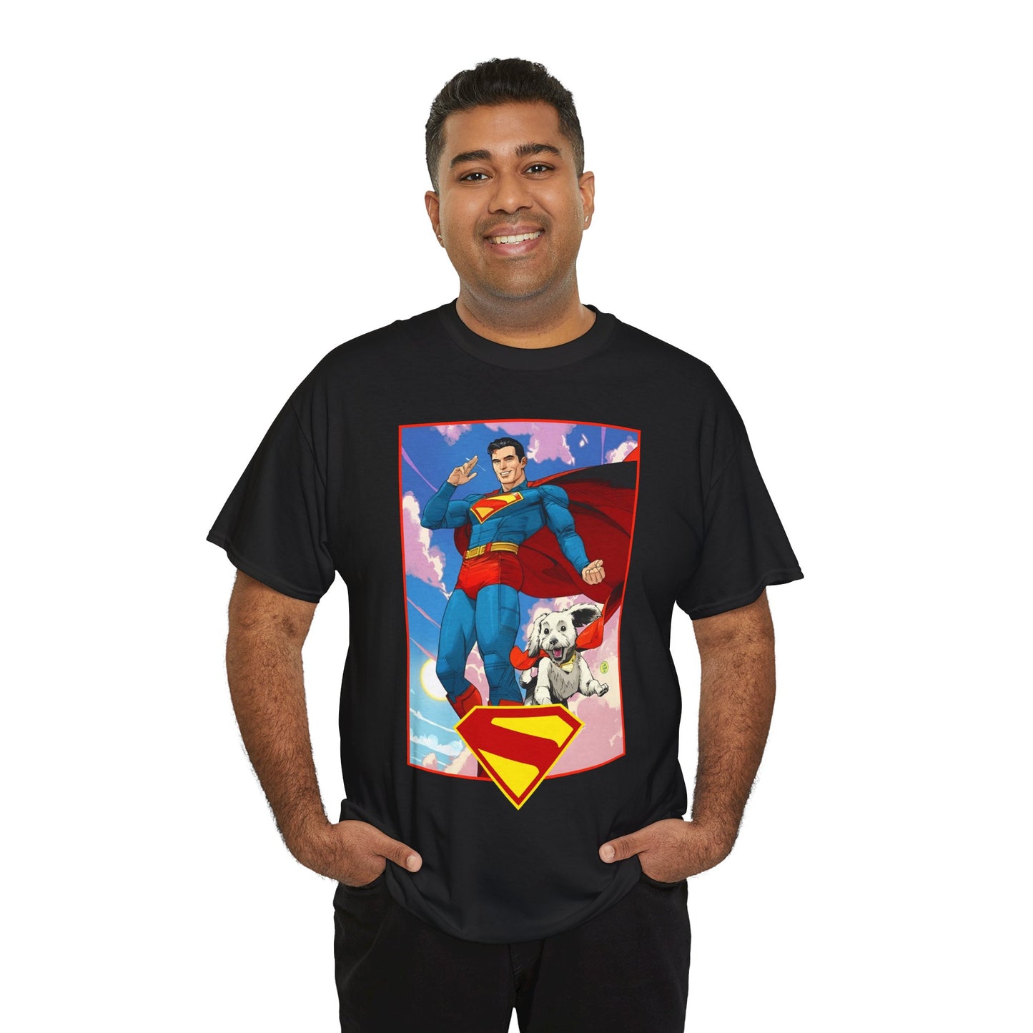 Superman & Krypto T-Shirt - DC Comics - New James Gunn Movie 2025 - Dan Mora Art - Man of Steel