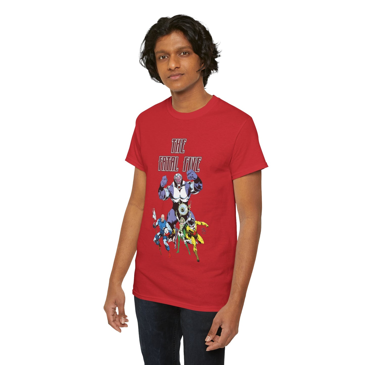 Fatal Five T-Shirt - Legion of Super-Heroes Villains - DC Comics LOSH - Validus, Emerald Empress