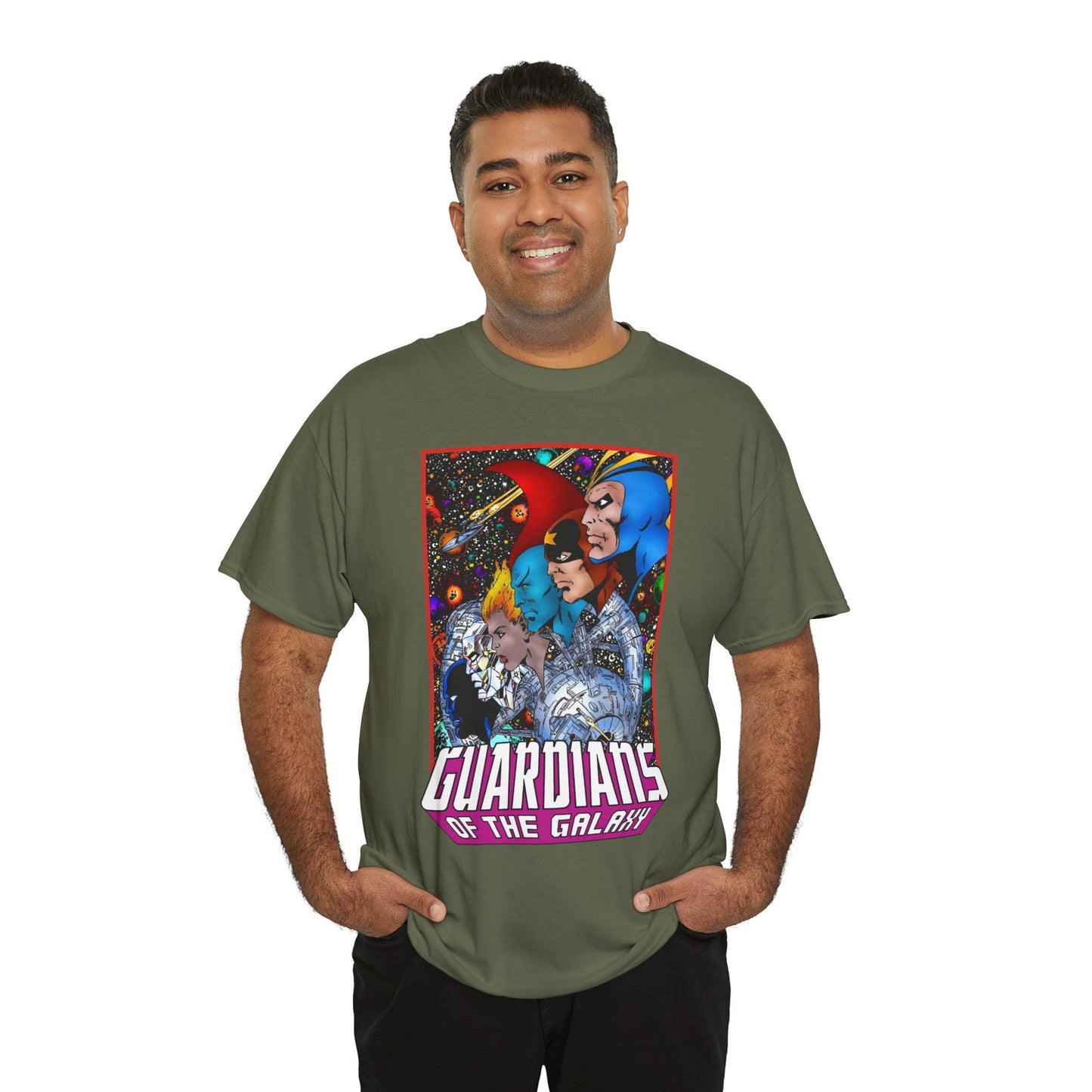 Guardians of the Galaxy T-Shirt - George Perez Art - Starhawk, Yondu, Vance Astro - Marvel Comics