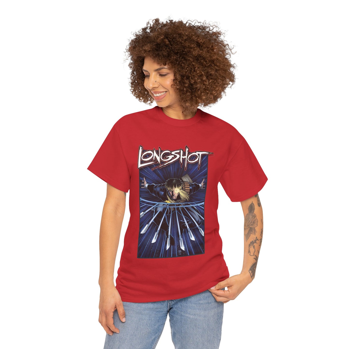 Longshot T-Shirt - Arthur Adams Art - Marvel Comics - Uncanny X-Men - Mojoverse Mutant - Popular 1980s Character