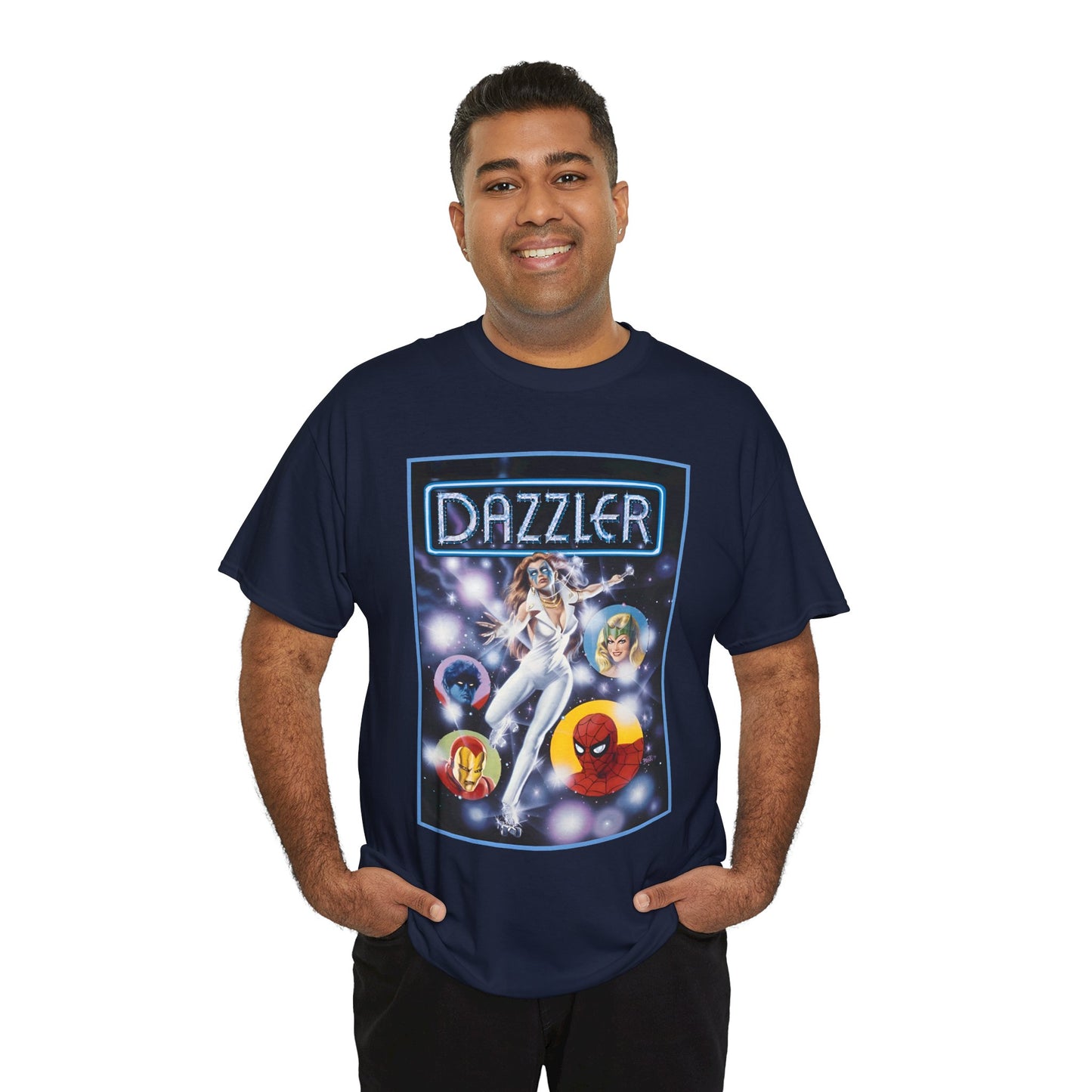 Dazzler T-Shirt - Bob Larkin Art - X-Men Connection - Alison Blaire - Mutant Pop Star - Marvel Comics