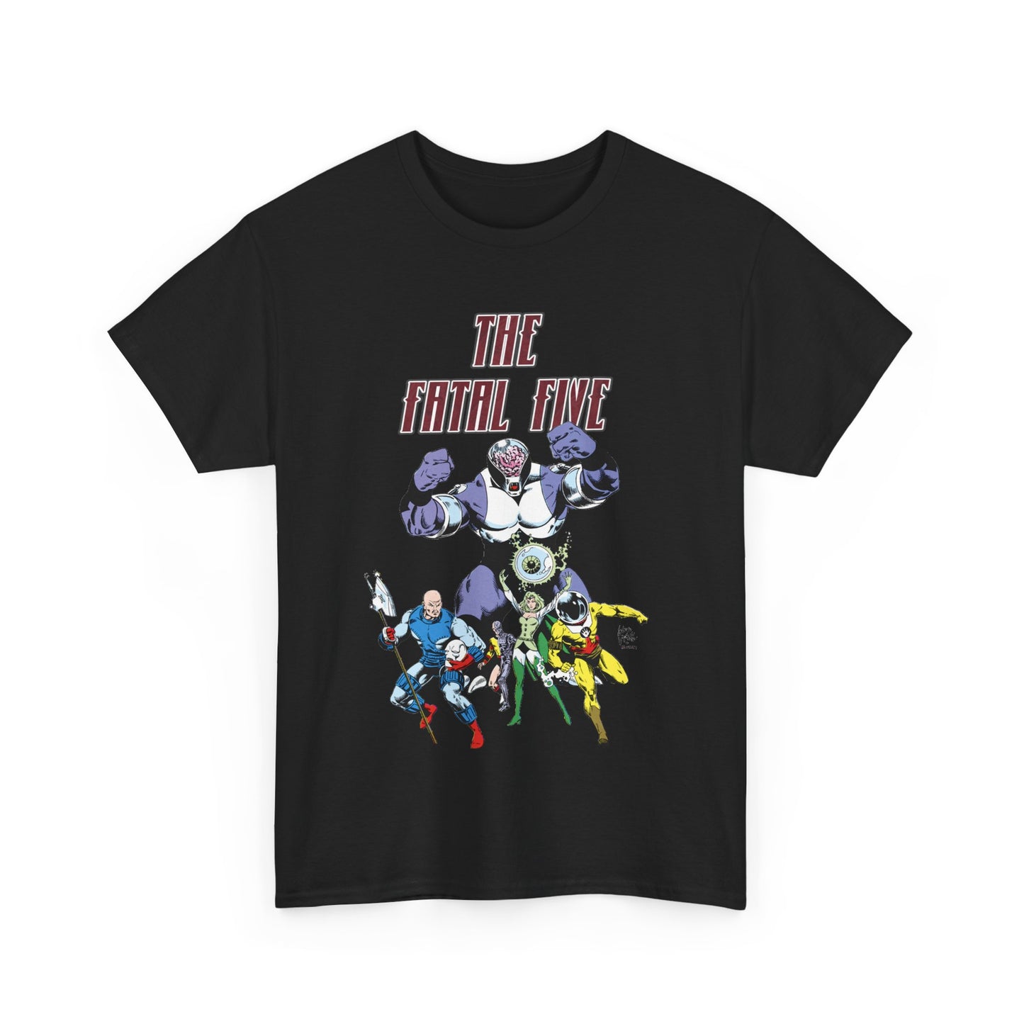 Fatal Five T-Shirt - Legion of Super-Heroes Villains - DC Comics LOSH - Validus, Emerald Empress