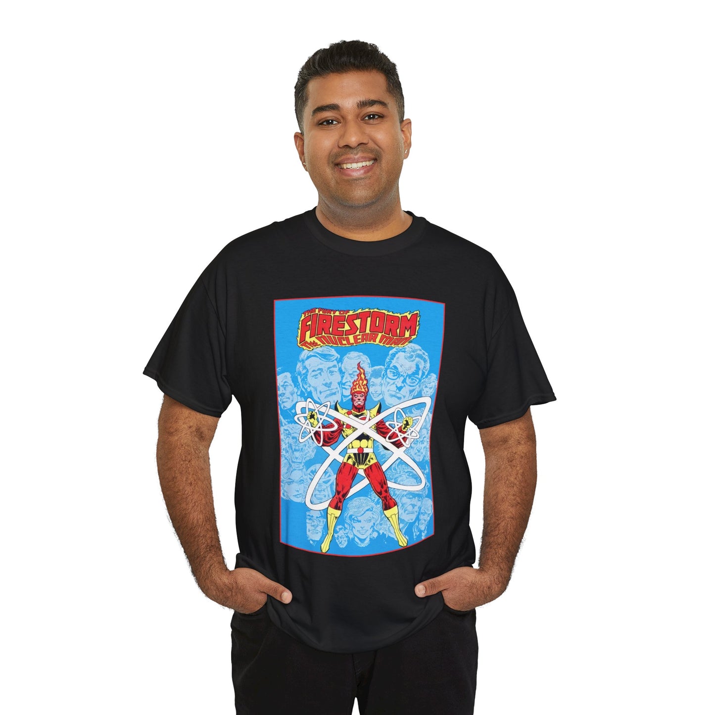 Fury of Firestorm T-Shirt - Pat Broderick Art - The Nuclear Man, Ronnie Raymond - JLA Member - DC Comics