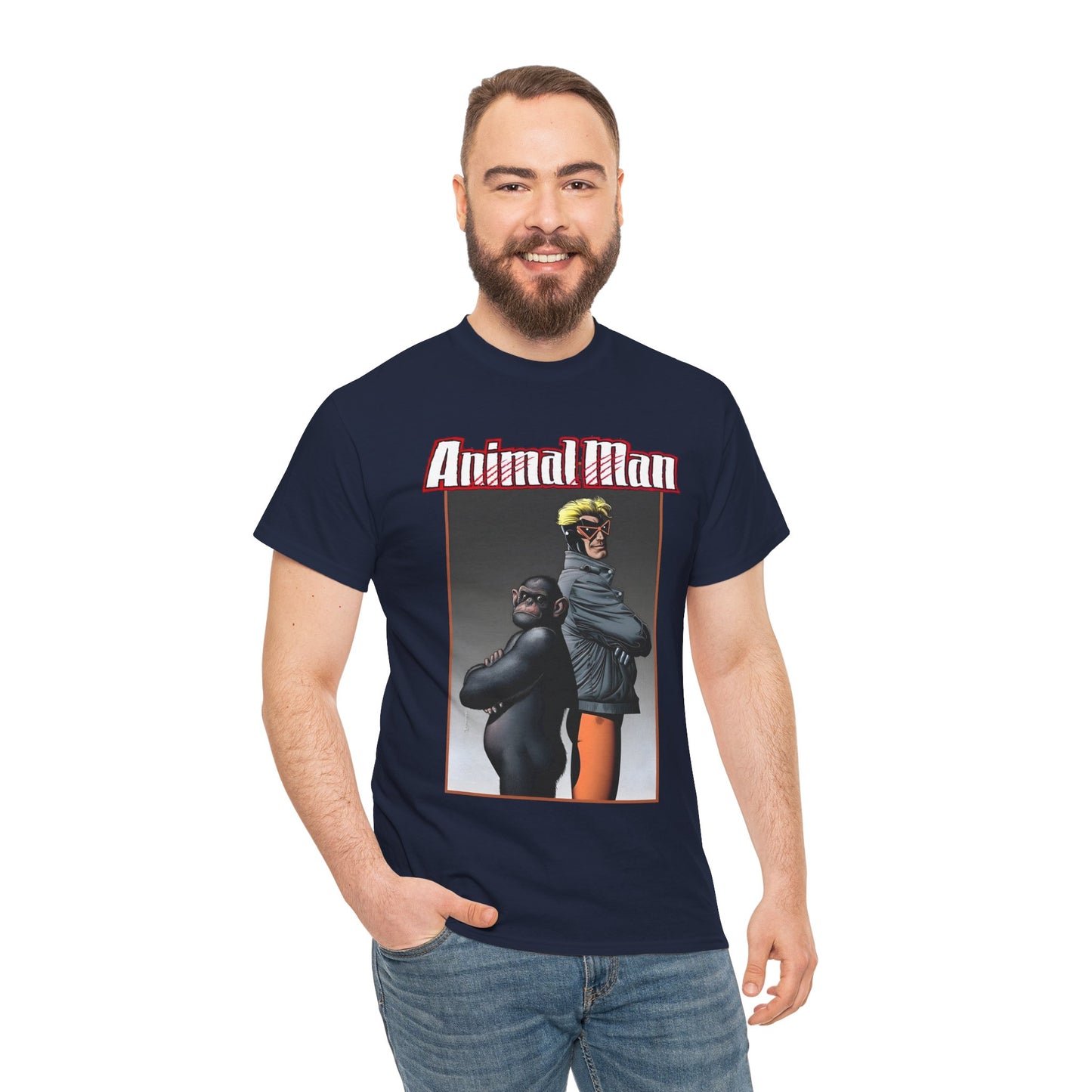 Animal Man T-Shirt - Brian Bolland Art - Buddy Baker - Grant Morrison Series - Vertigo Comics/DC Comics