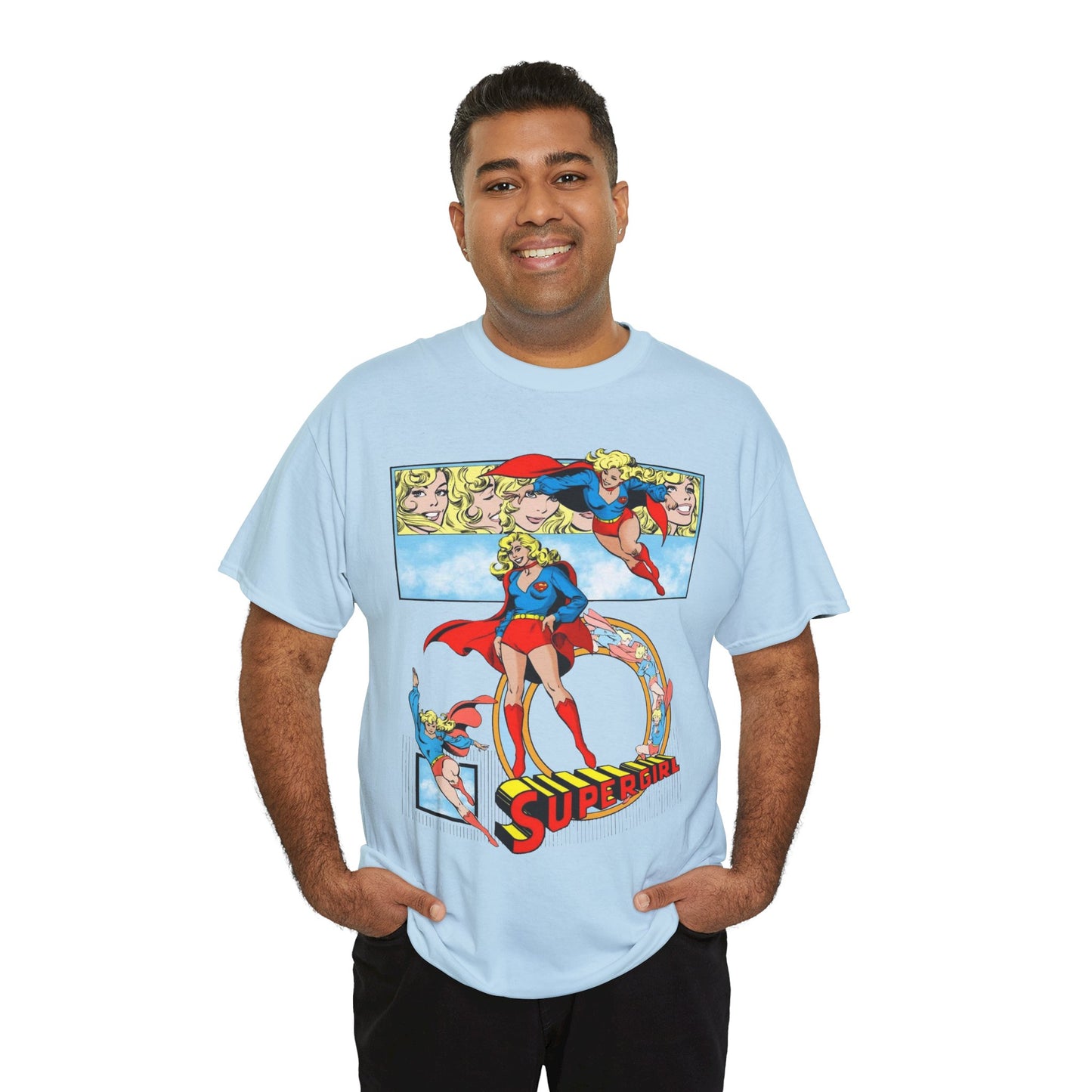 Supergirl T-Shirt - Krypton, Superman, Kara, Kandor - DC Comics - 1980s Art - Style Guide - Superman's Cousin