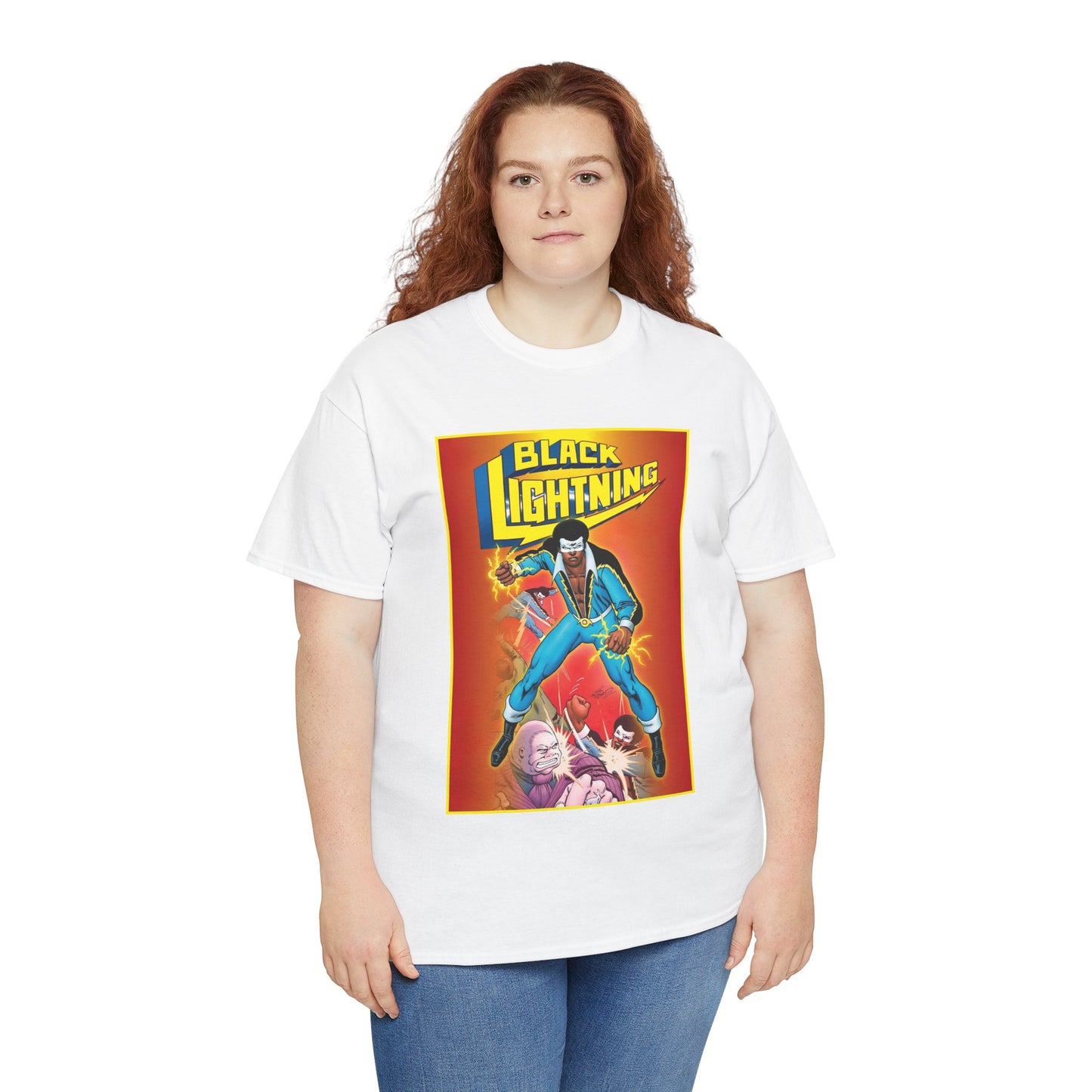 Black Lightning T-Shirt - Trevor Von Eeden Art - Jefferson Pierce - Suicide Slum, Metropolis - DC Comics