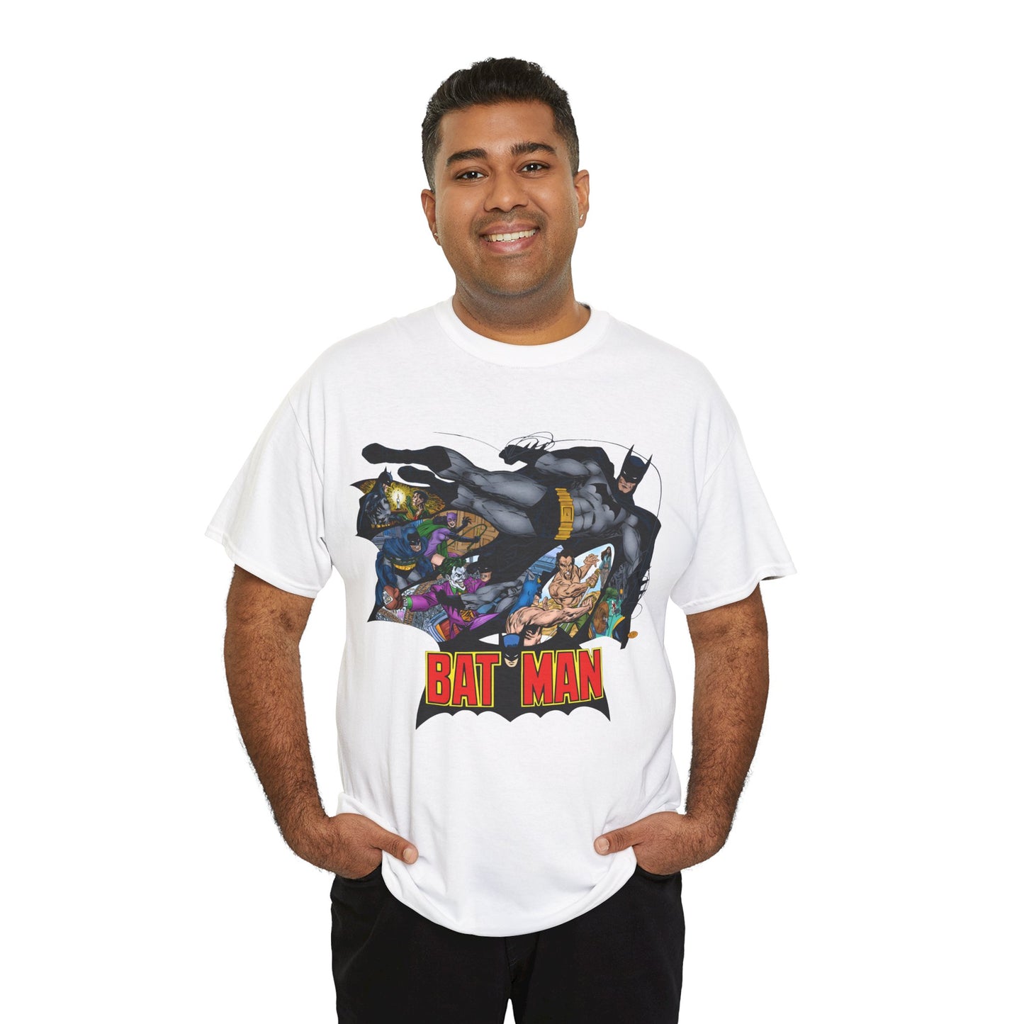 Batman T-Shirt - John Byrne Art - Joker, Catwoman, Ra's al Ghul, Talia - DC Comics - The Batcave
