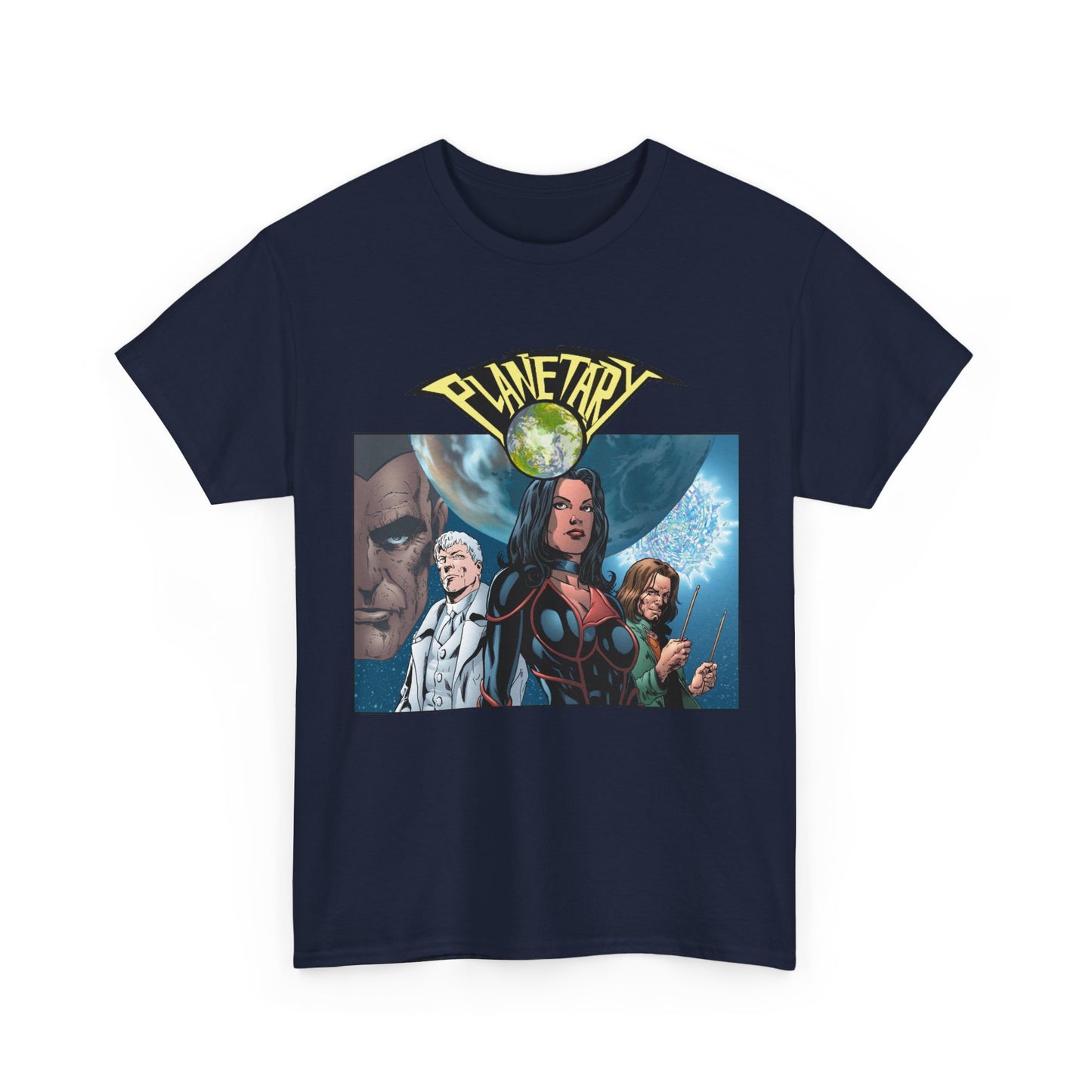 Planetary T-Shirt - Phil Jimenez Art - The Drummer, Jakita Wagner & Elijah Snow - DC Comics/Wildstorm - Ellis Story