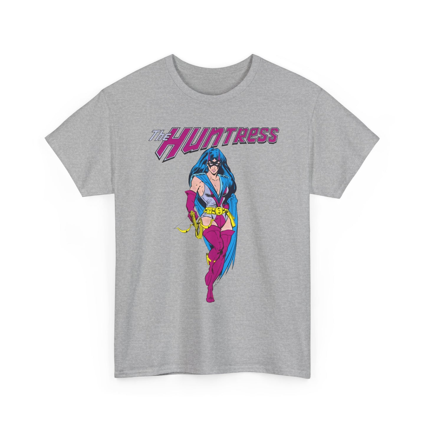 Huntress T-Shirt - Joe Staton Art - Helena Wayne, Daughter of Earth 2 Batman & Catwoman - Pre-Crisis JSA Member - DC Comics