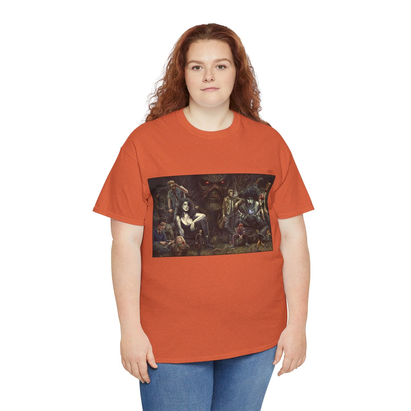 Vertigo Poster T-Shirt - Lee Bermejo Art - Swamp Thing, Sandman, Death, Spider Jerusalem, Shade - DC Comics