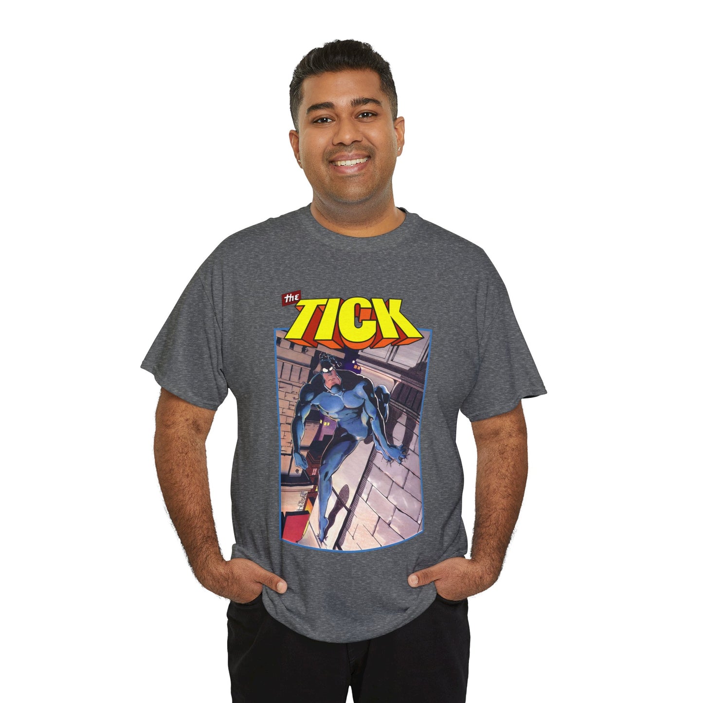 The Tick T-Shirt - Ben Edlund Creation - Popular 1980s Superhero