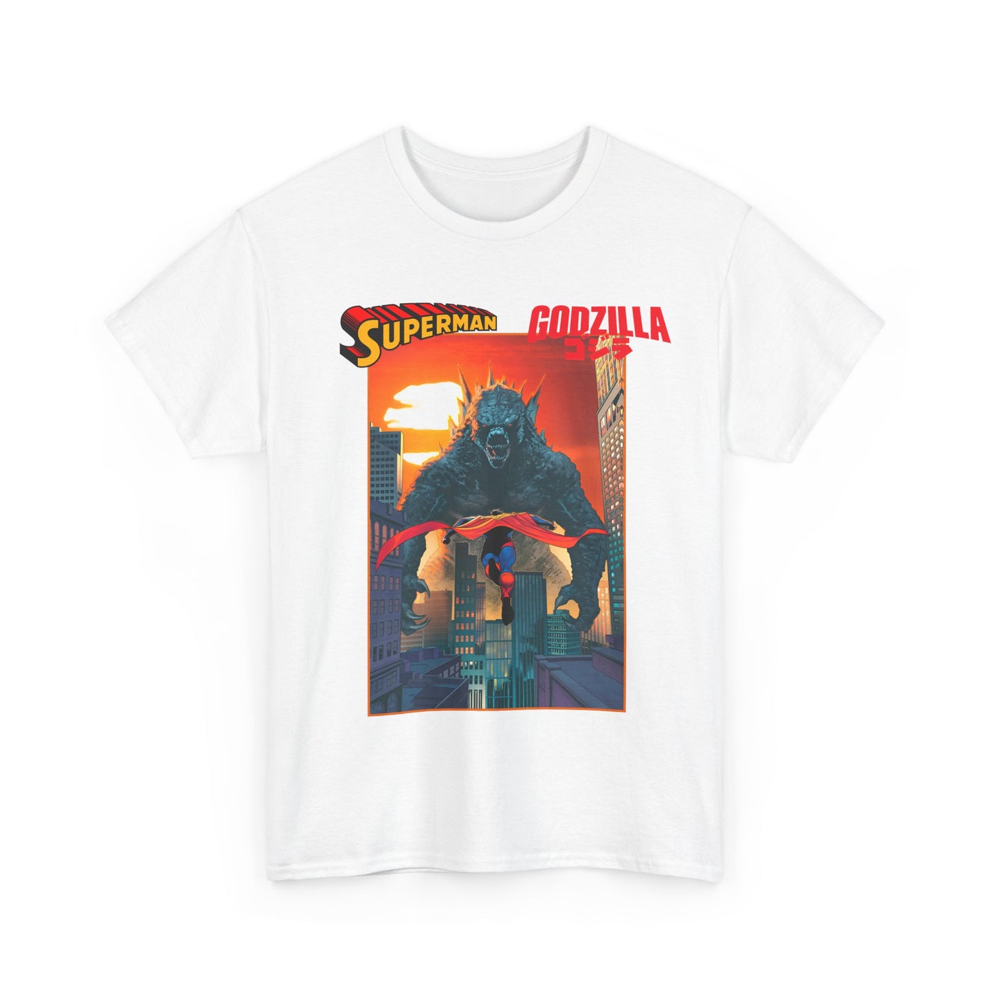 Superman Vs Godzilla T-Shirt - DC Comics - Man of Steel Vs the King of the Monsters