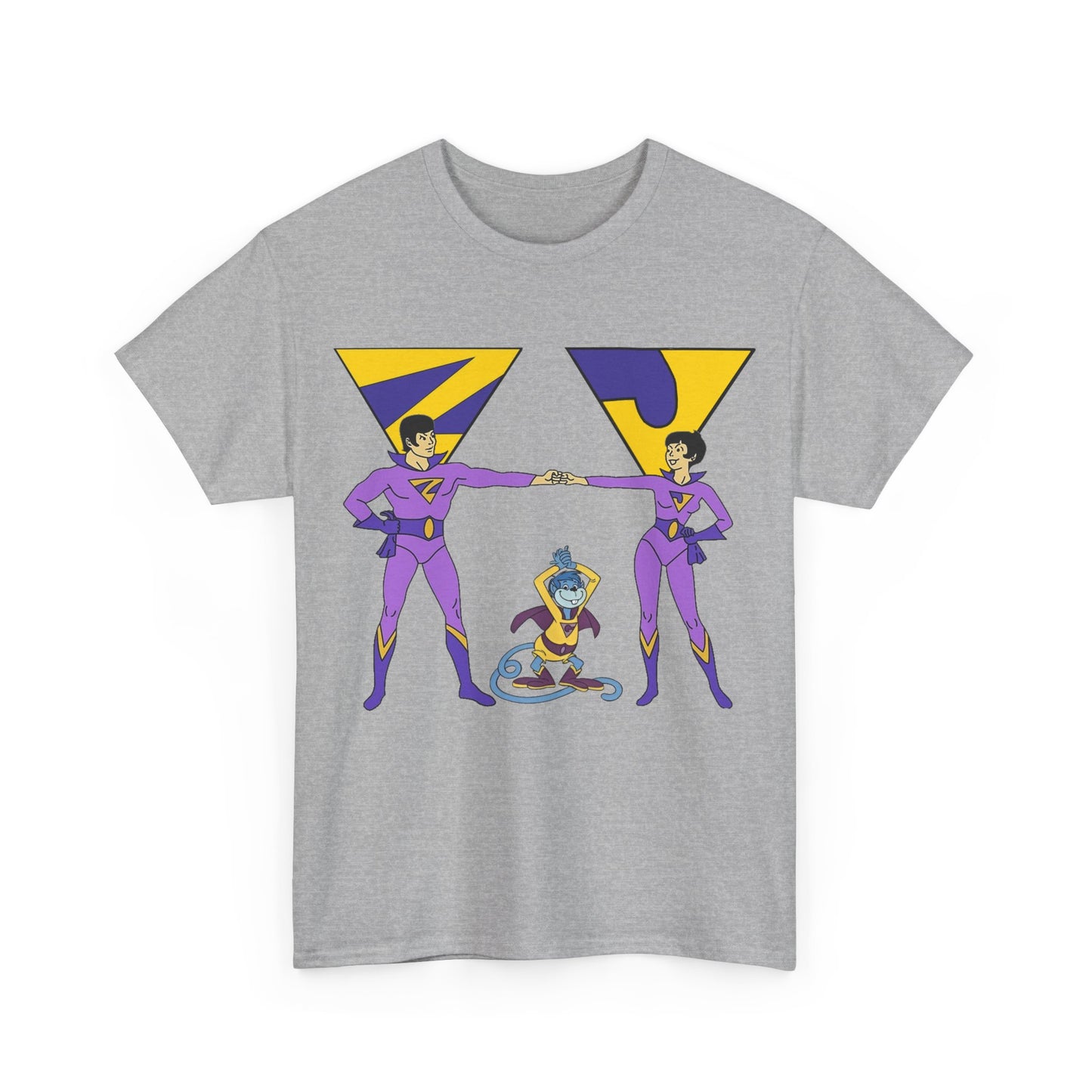 Wonder Twins T-Shirt - Super Friends - Zan & Jayna - Hanna-Barbera Cartoon - DC Comics