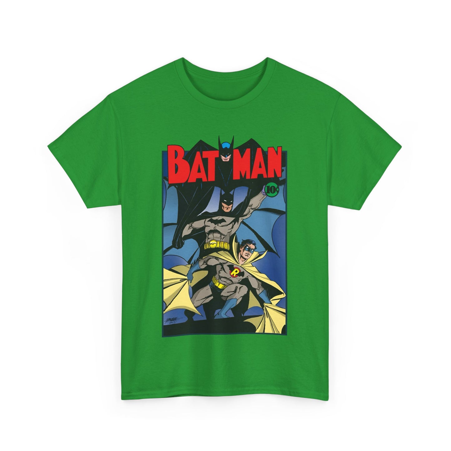 Batman & Robin T-Shirt - George Perez Art - Earth 2 - DC Comics - Golden Age JSA - Bruce Wayne & Dick Grayson