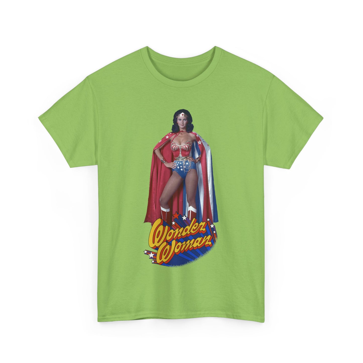 Wonder Woman T-Shirt - Lynda Carter - DC Comics - 1970s CBS TV Show - Amazons from Paradise Island