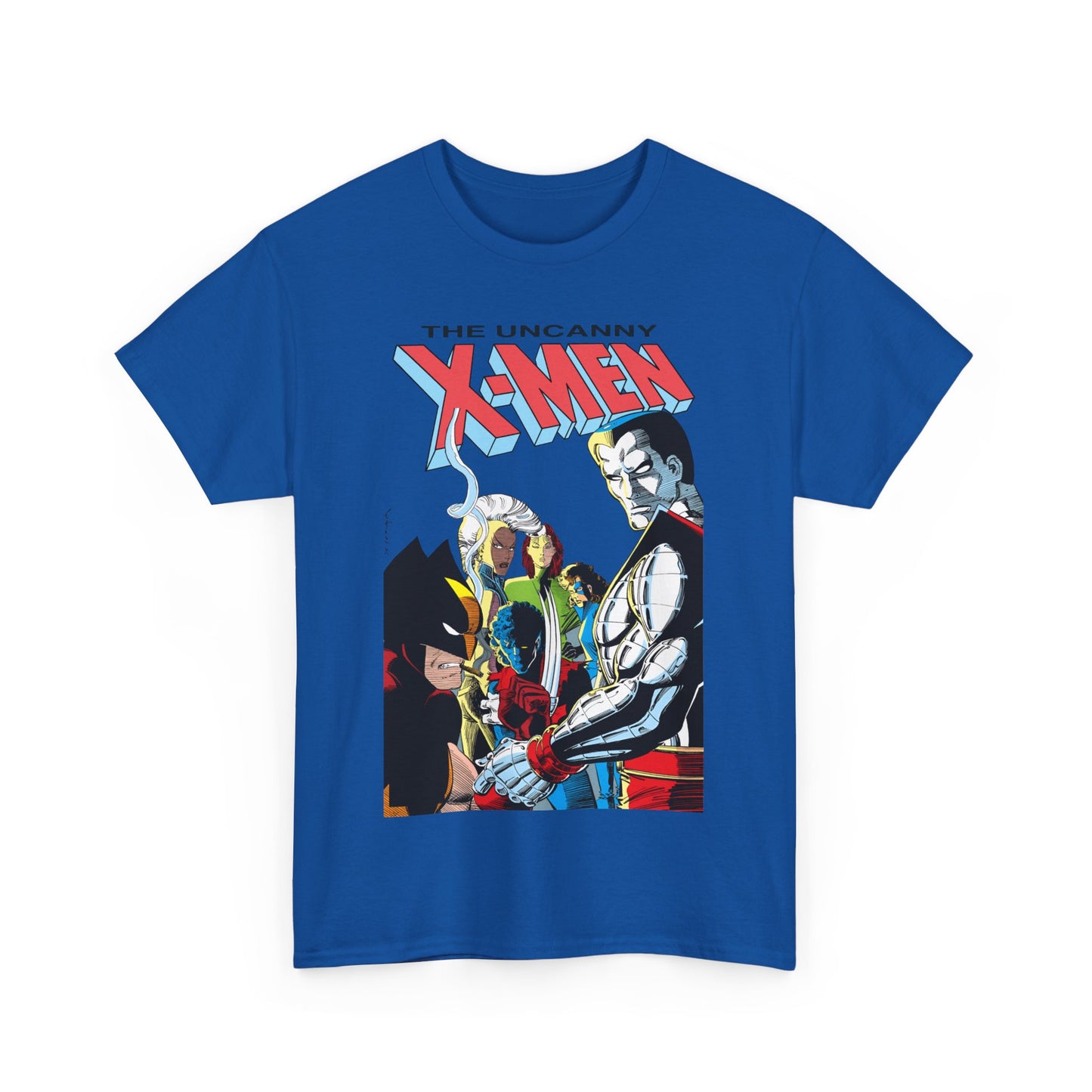 Uncanny X-Men T-Shirt - John Romita Jr Art - Storm, Wolverine, Rogue, Nightcrawler, Colossus, Shadowcat - Mutant Massacre - Marvel Comics
