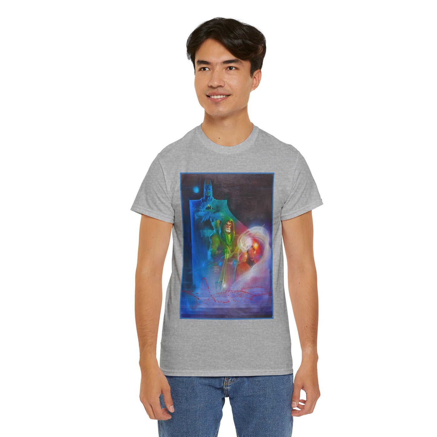 Batman, Green Arrow, Question T-Shirt - Denys Cowan & Bill Sienkiewicz Art - DC Comics - Gotham City