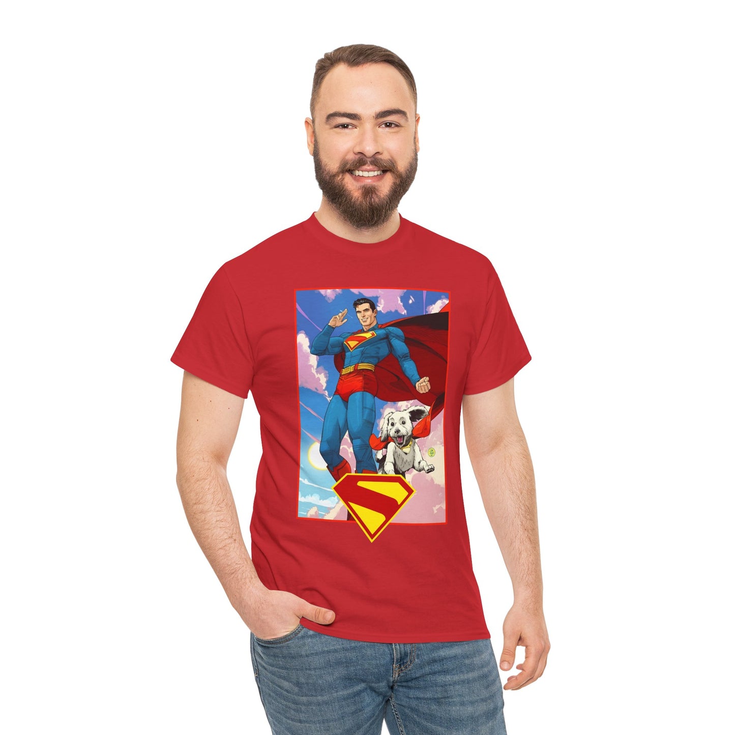 Superman & Krypto T-Shirt - DC Comics - New James Gunn Movie 2025 - Dan Mora Art - Man of Steel