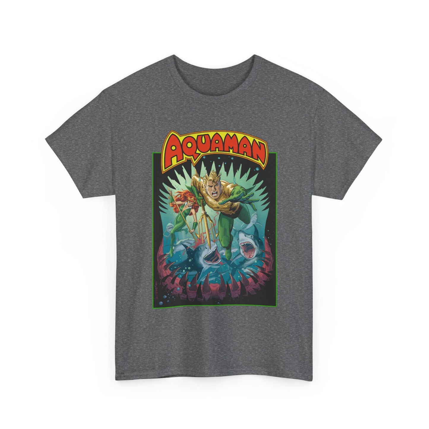 Aquaman T-Shirt - José Luis García-López Art - 80th Anniversary Variant Cover - Arthur Curry, Mera, Bronze Age Look - DC Comics