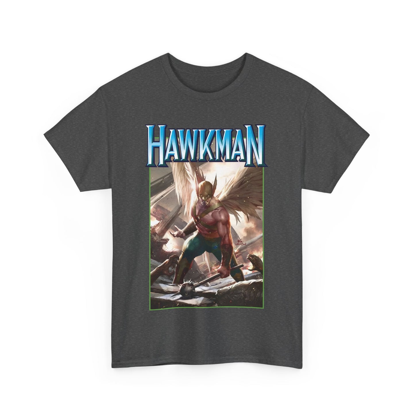 Hawkman T-Shirt - Lee Inhyuk Art - Carter Hall - JLA Member - Nth Metal - Thanagar - DC Comics