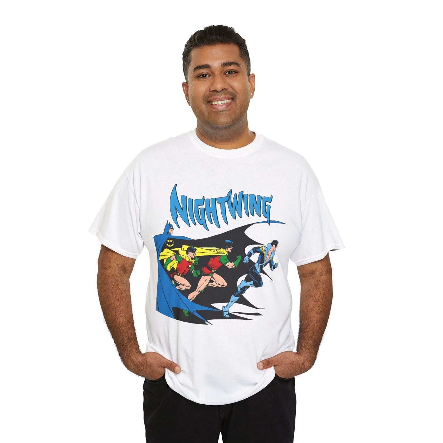 Nightwing T-Shirt - George Perez Art - Batman, Bruce Wayne, Robin, Dick Grayson - New Teen Titans Leader - DC Comics