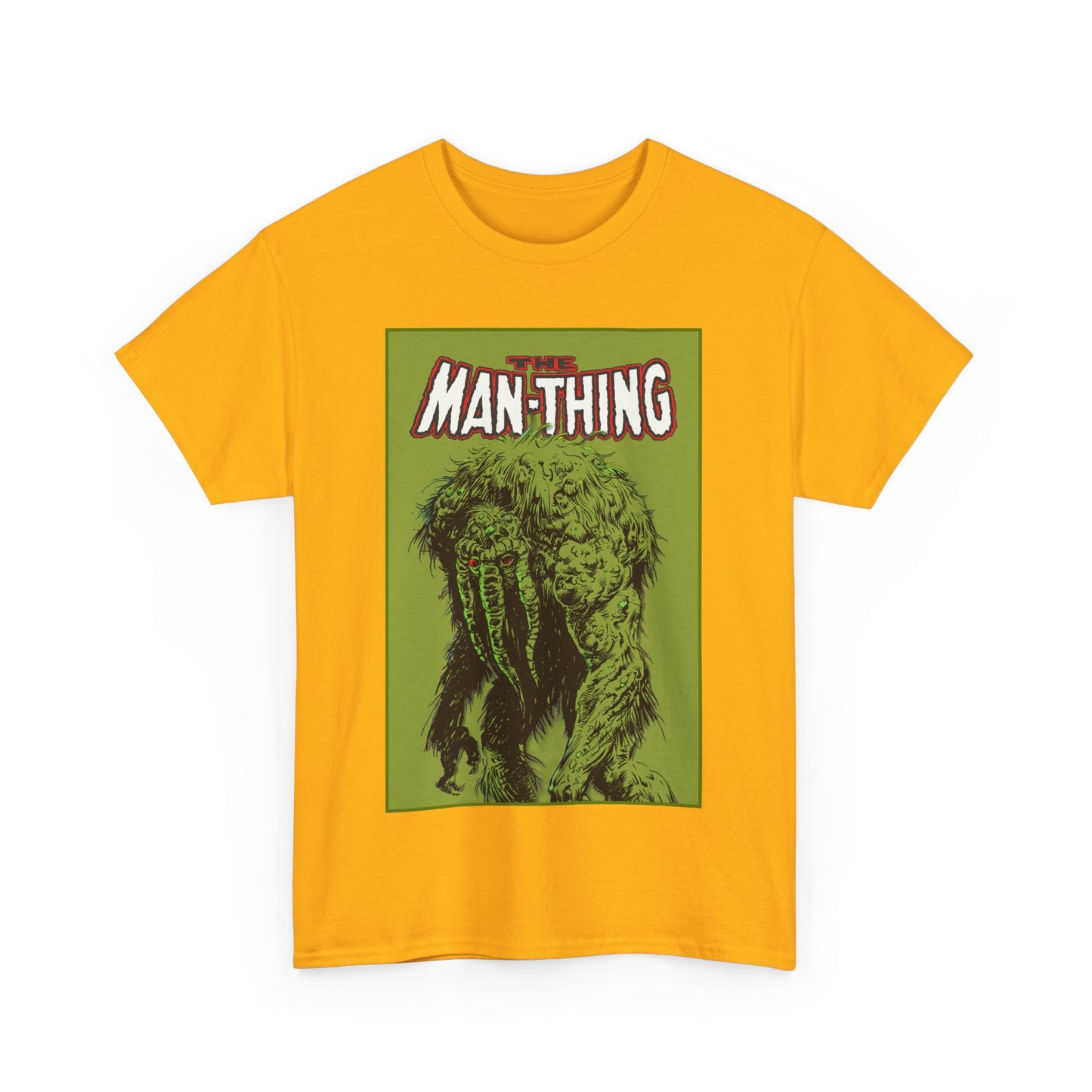 Man-Thing T-Shirt - Marvel Comics - Whatever Knows Fear Burns At The Touch - Swamp Monster