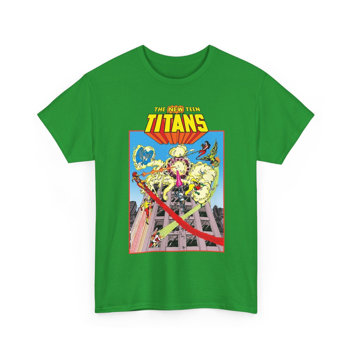 New Teen Titans T-Shirt - George Perez Art - DCCP #26 Preview Cover - Raven, Cyborg, Starfire, Changeling - DC Comics