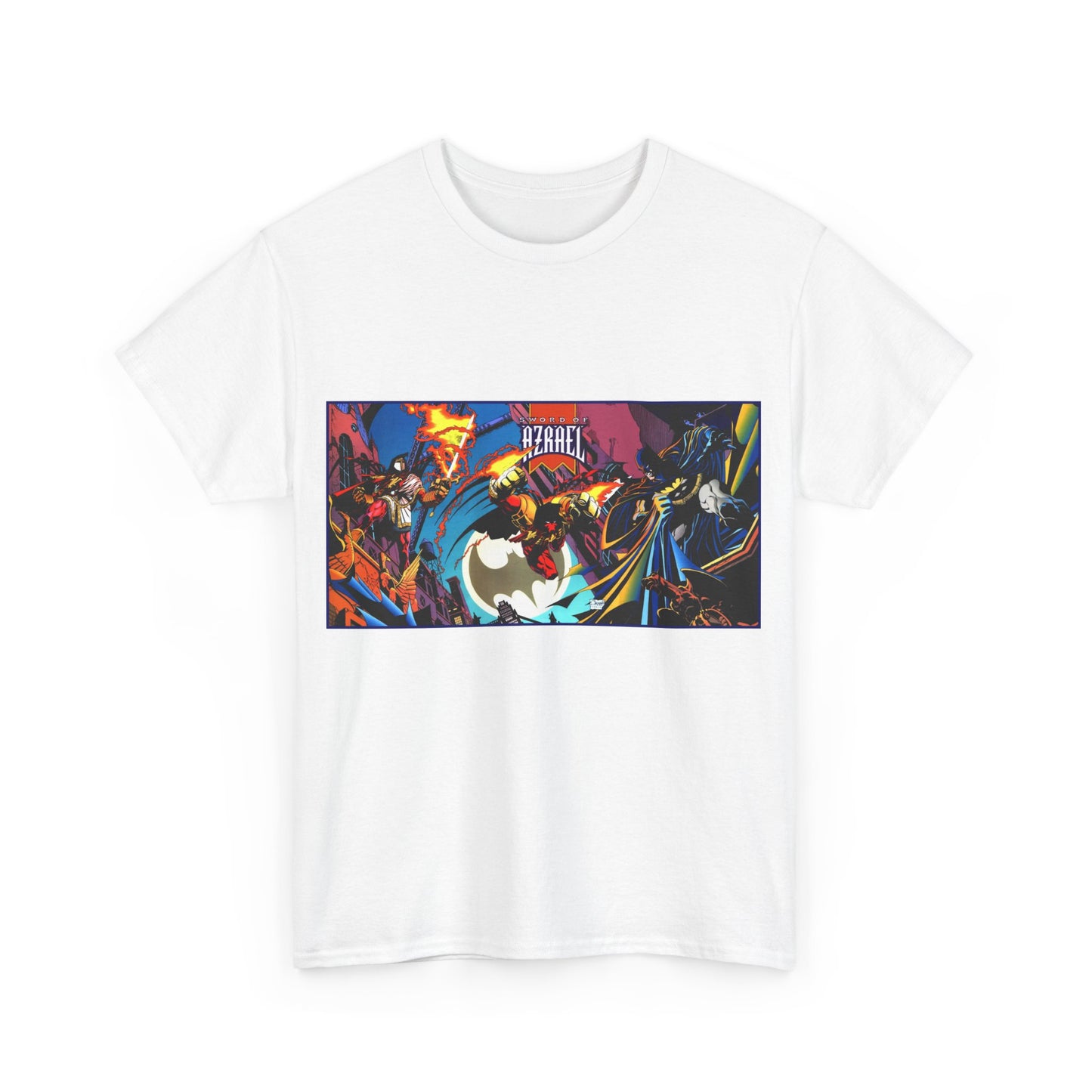 Batman Sword of Azrael T-Shirt - Joe Quesada Wraparound Cover - Jean-Paul Valley - Order of St. Dumas - Knightfall Prelude - DC Comics