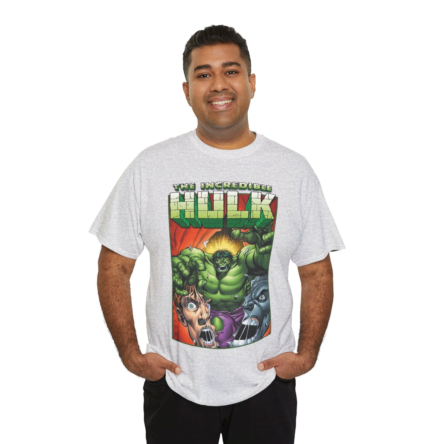 Incredible Hulk T-Shirt - Dale Keown Art - Bruce Banner Psyche - Peter David Story - 1990s Art - Marvel Comics